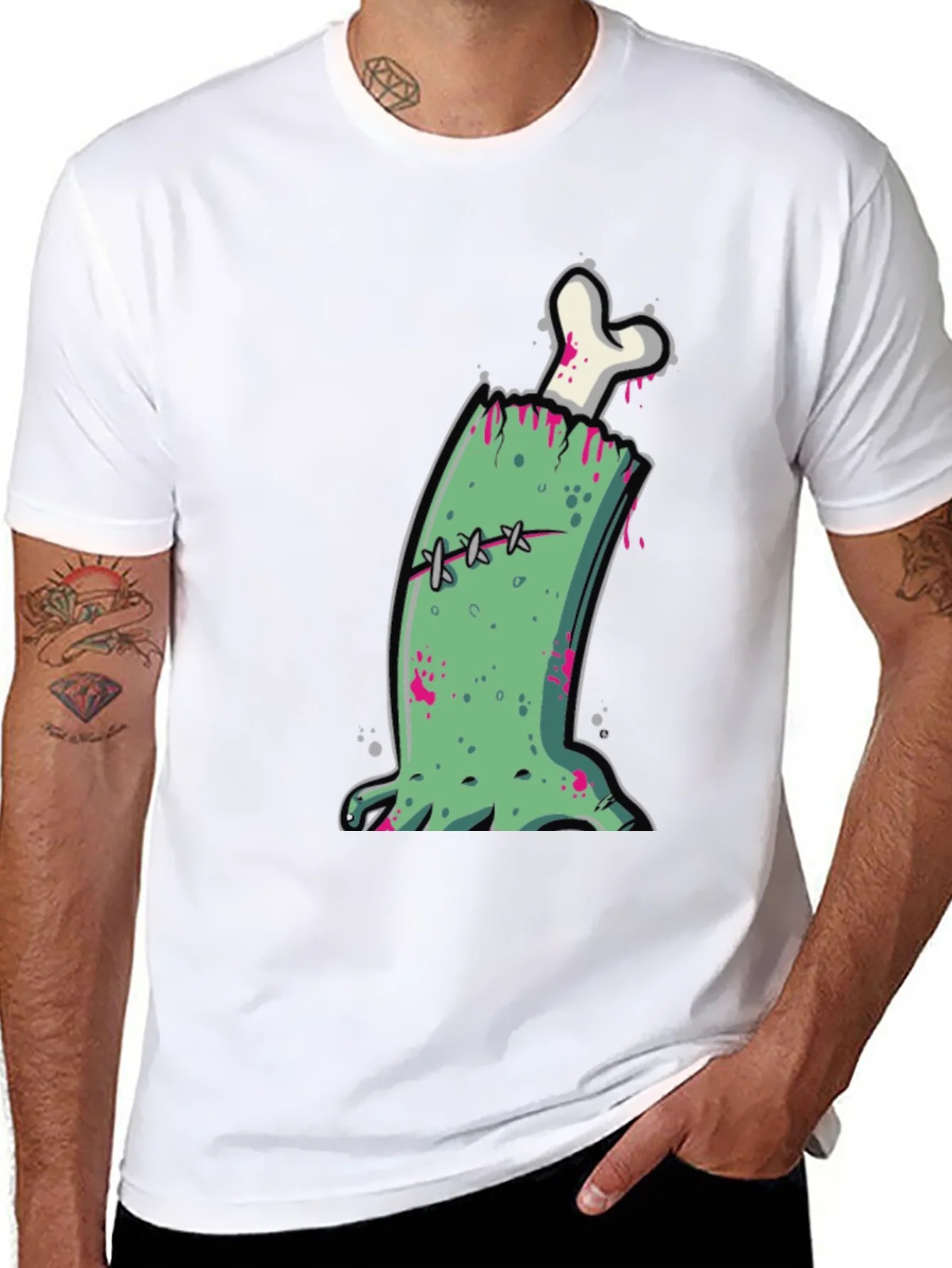 Rebbecca Zombie Arm T-Shirt - Halloween Graphic Tee