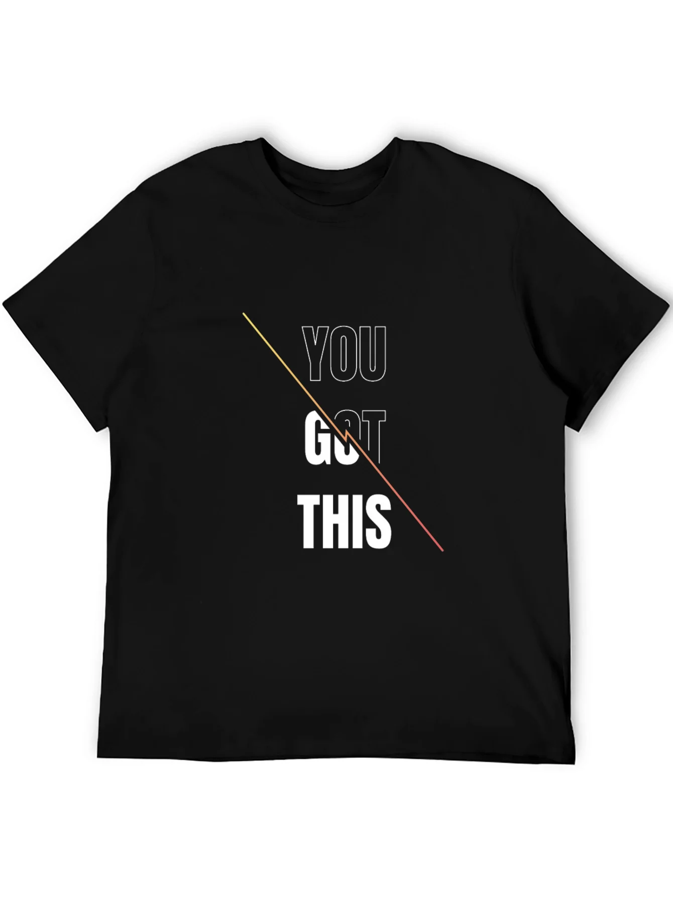 Camiseta Negra con Dise?o Motivacional You Got This