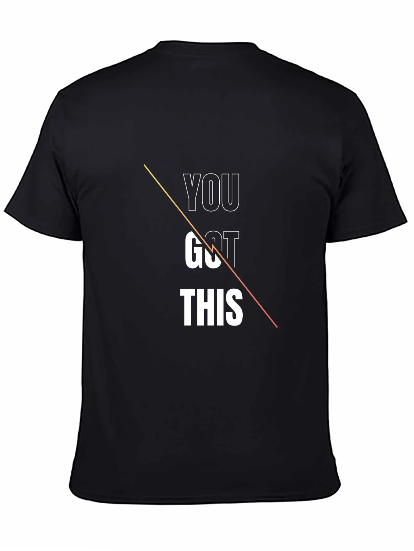 Camiseta Negra con Dise?o Motivacional You Got This