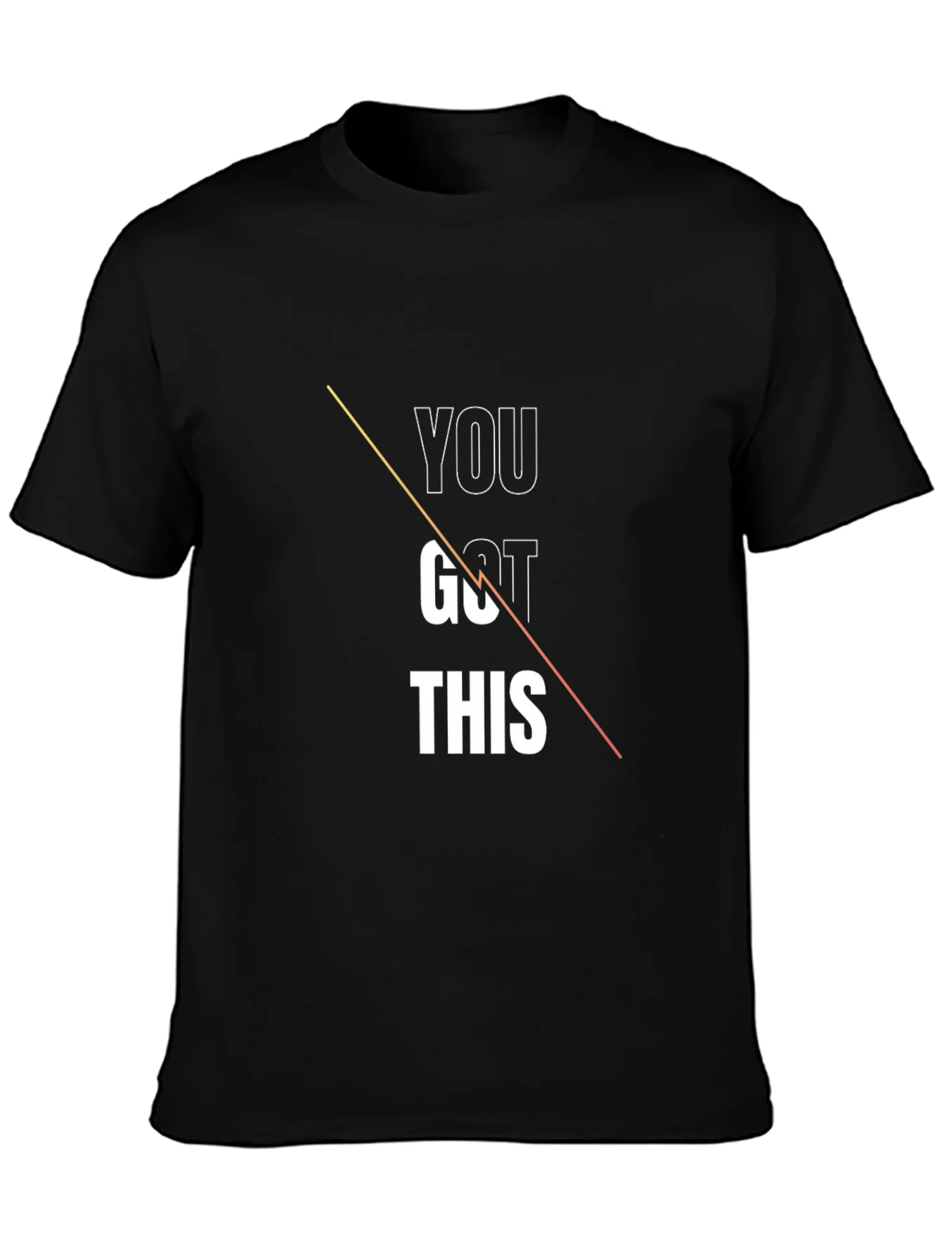Camiseta Negra con Dise?o Motivacional You Got This