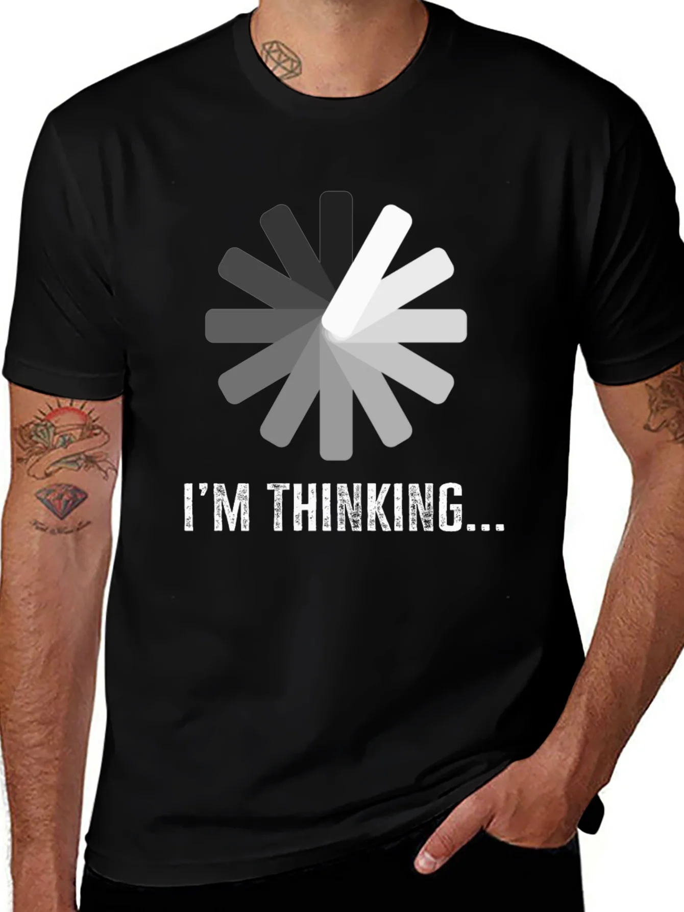 Rebbecca Im Thinking T-Shirt - Funny Loading Design