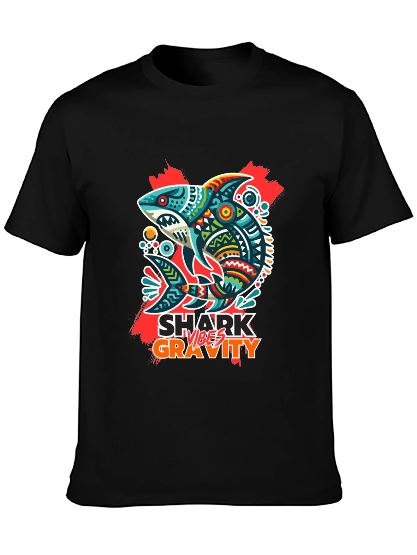 Rebbecca Shark Vibes Gravity Black T-Shirt