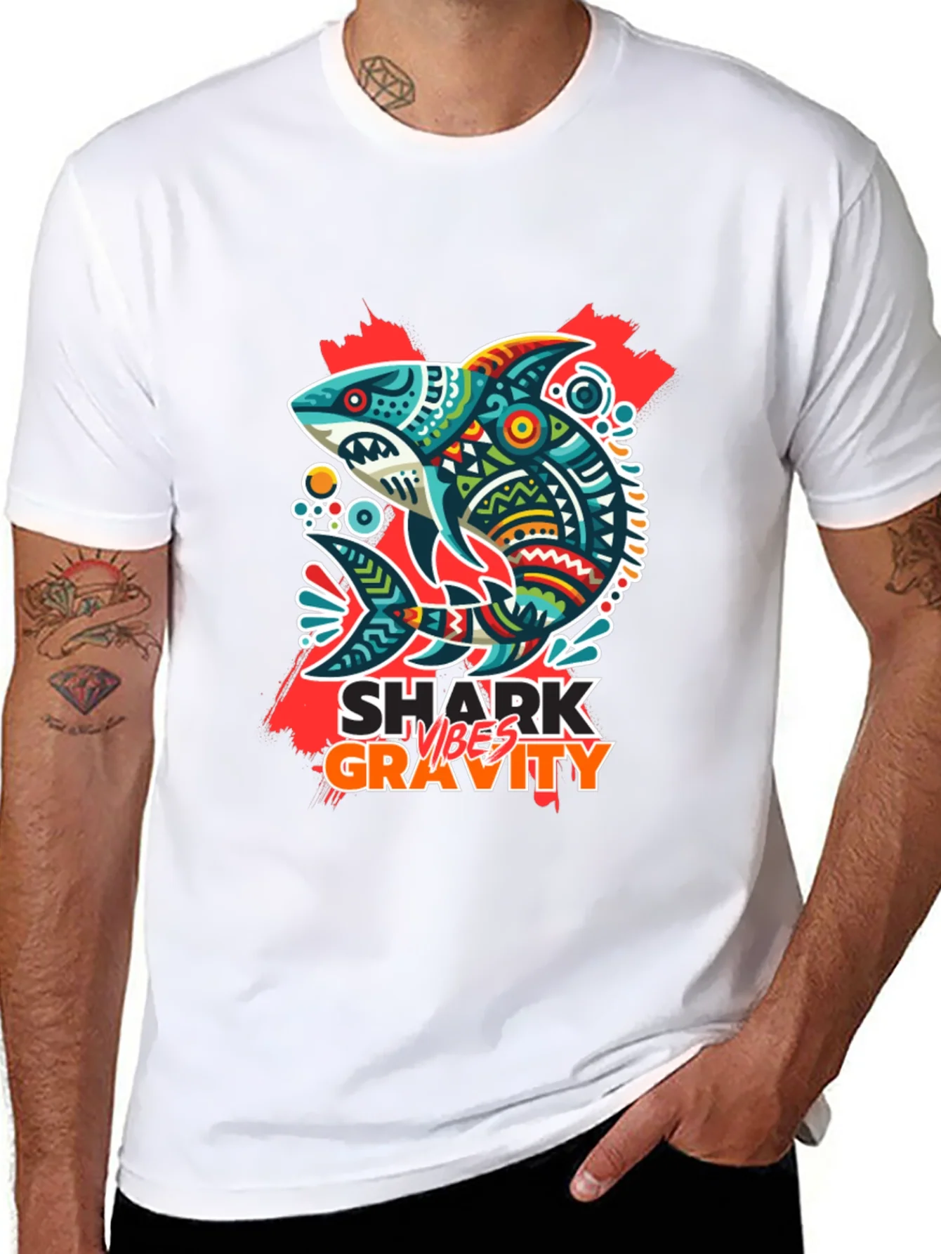Rebbecca Shark Vibes Gravity Black T-Shirt