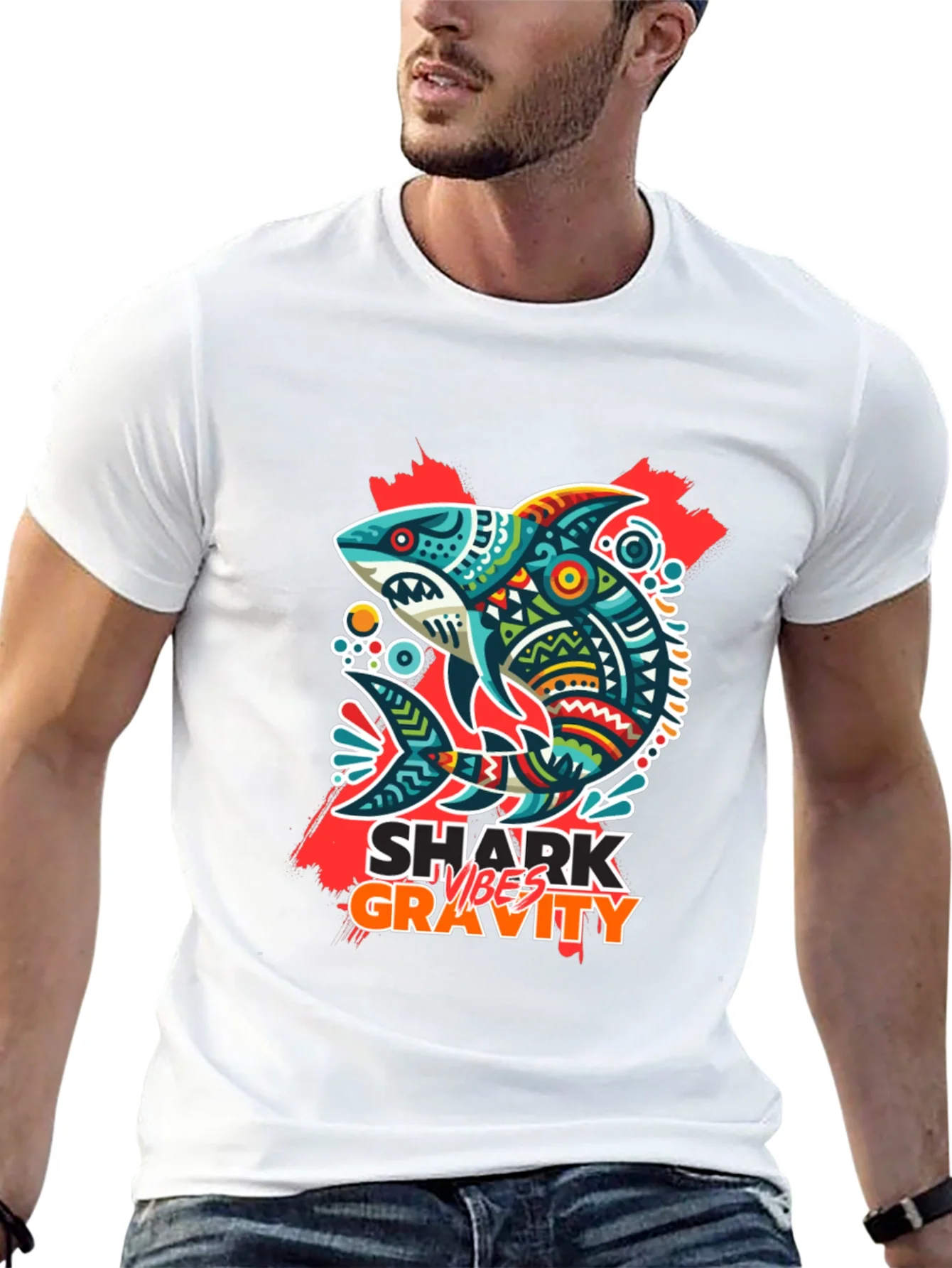 Rebbecca Shark Vibes Gravity Black T-Shirt