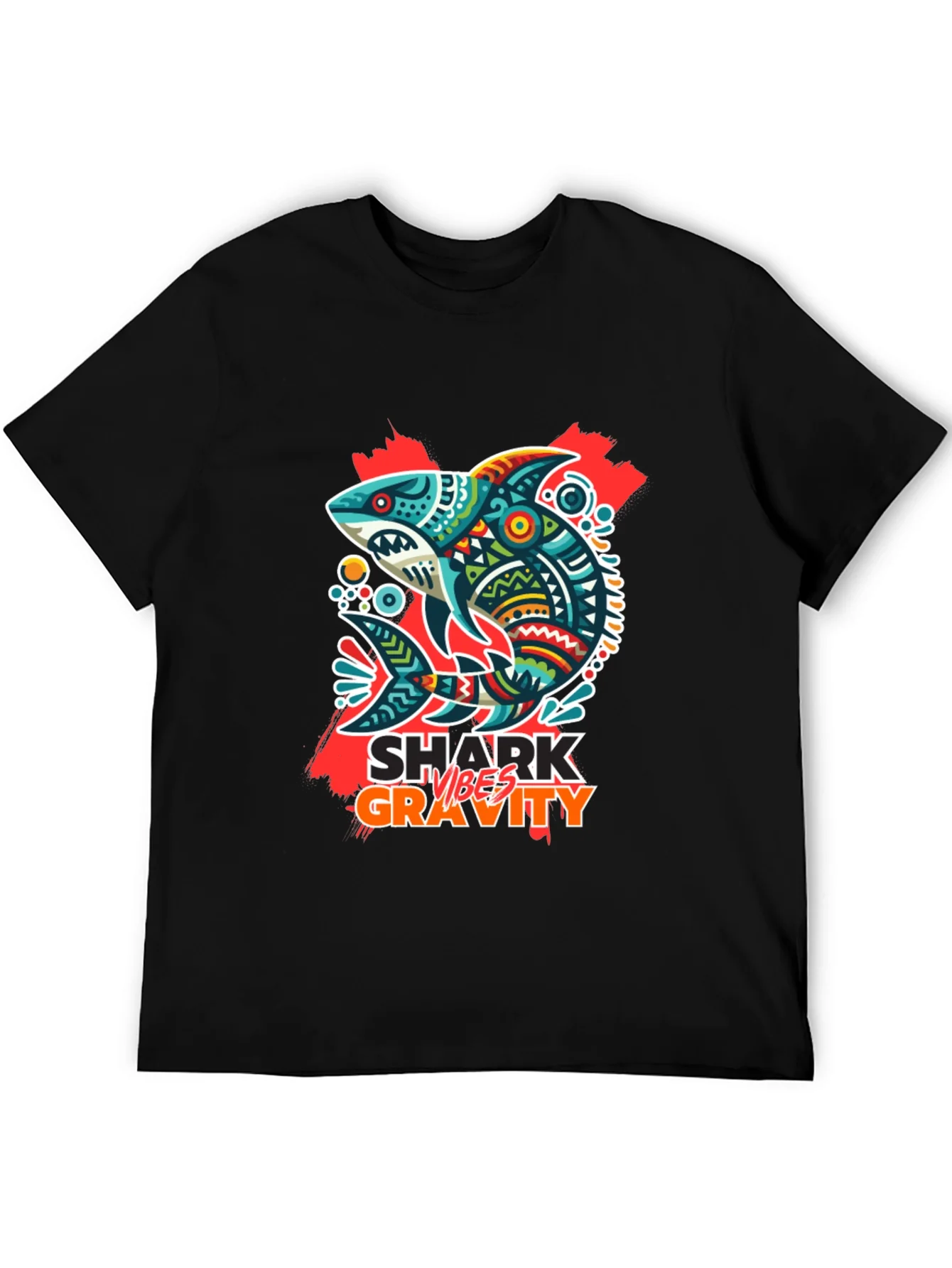 Rebbecca Shark Vibes Gravity Black T-Shirt