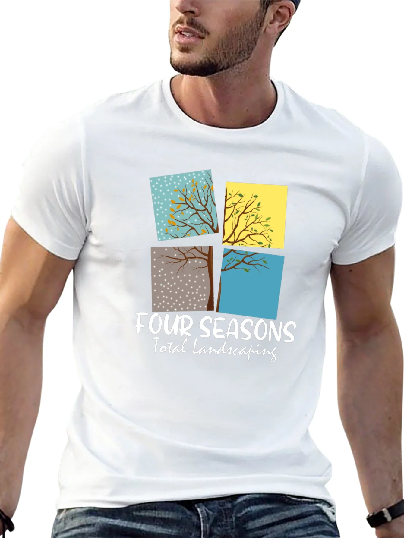 Camiseta Negra Four Seasons Landscaping