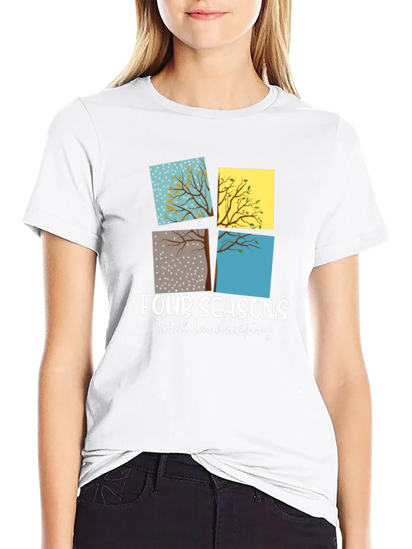 Camiseta Negra Four Seasons Landscaping