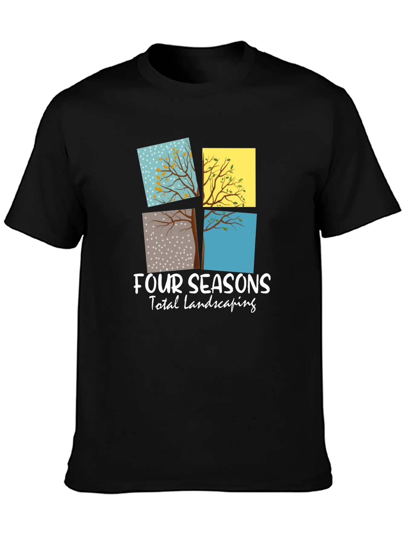 Camiseta Negra Four Seasons Landscaping