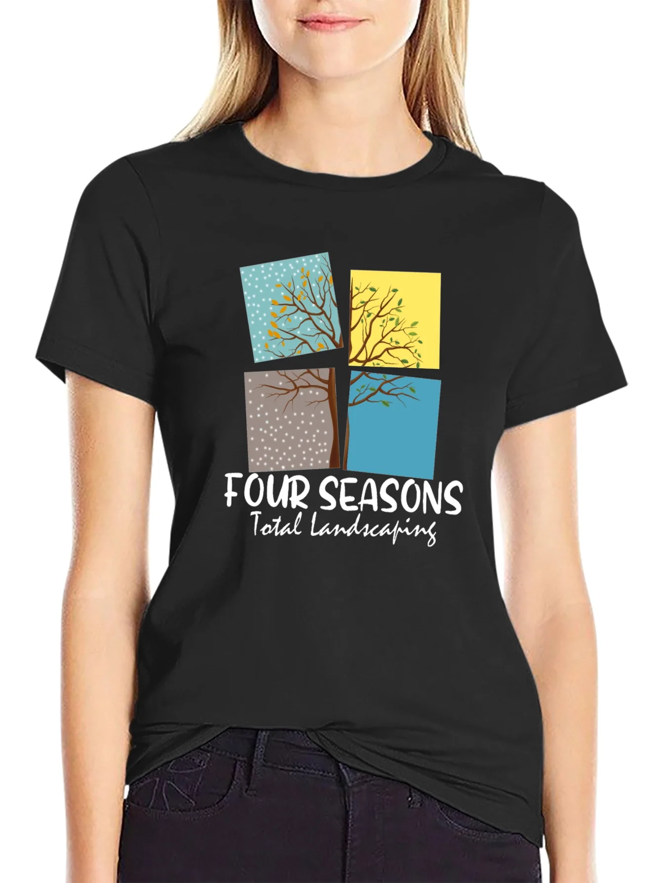 Camiseta Negra Four Seasons Landscaping
