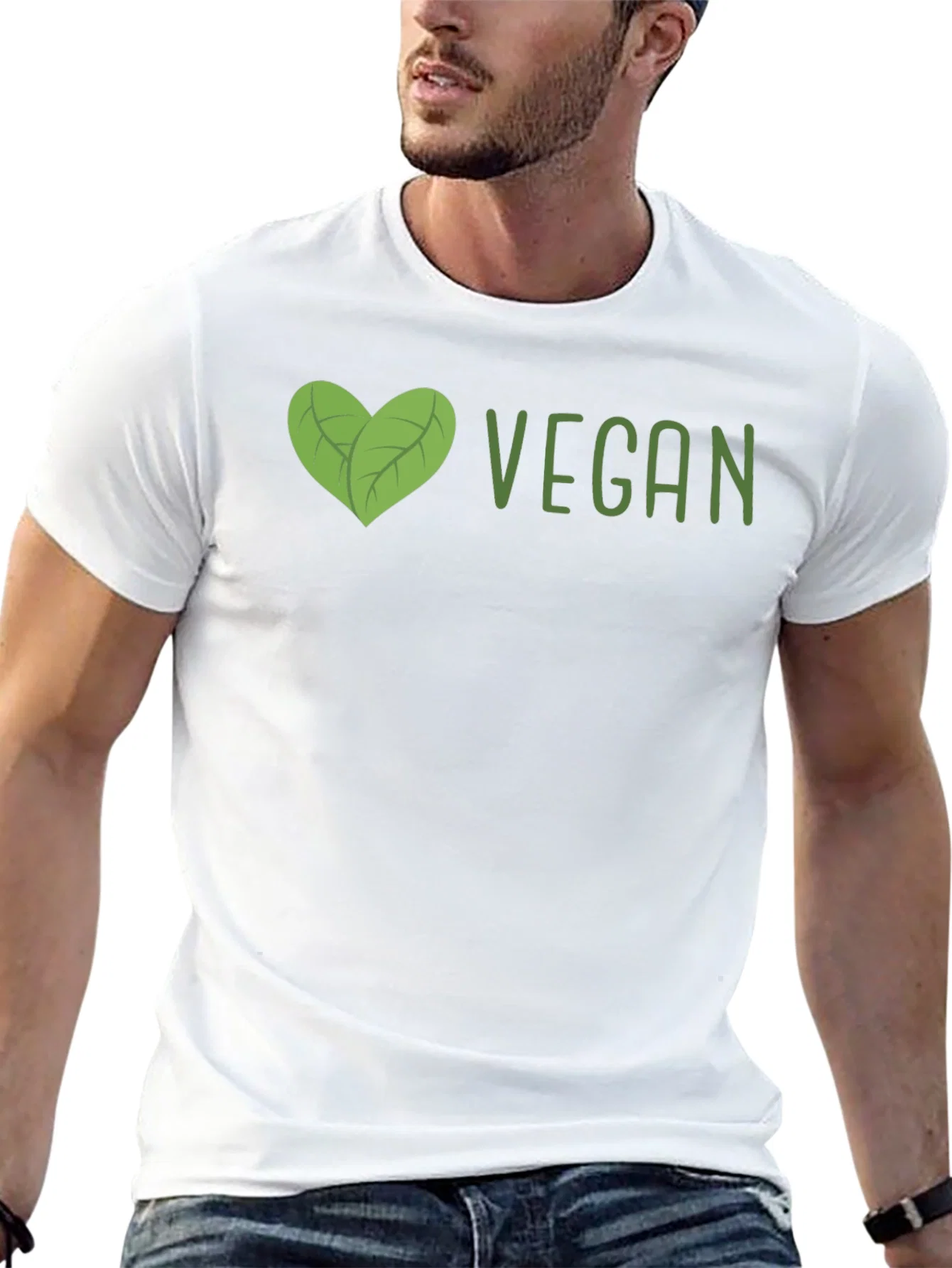 Rebbecca Vegan Heart Graphic T-Shirt - Unisex Black Tee