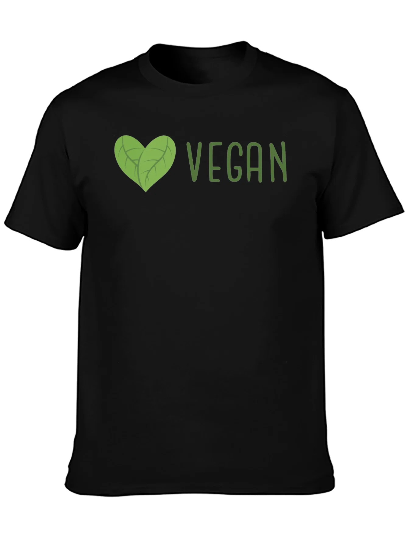 Rebbecca Vegan Heart Graphic T-Shirt - Unisex Black Tee