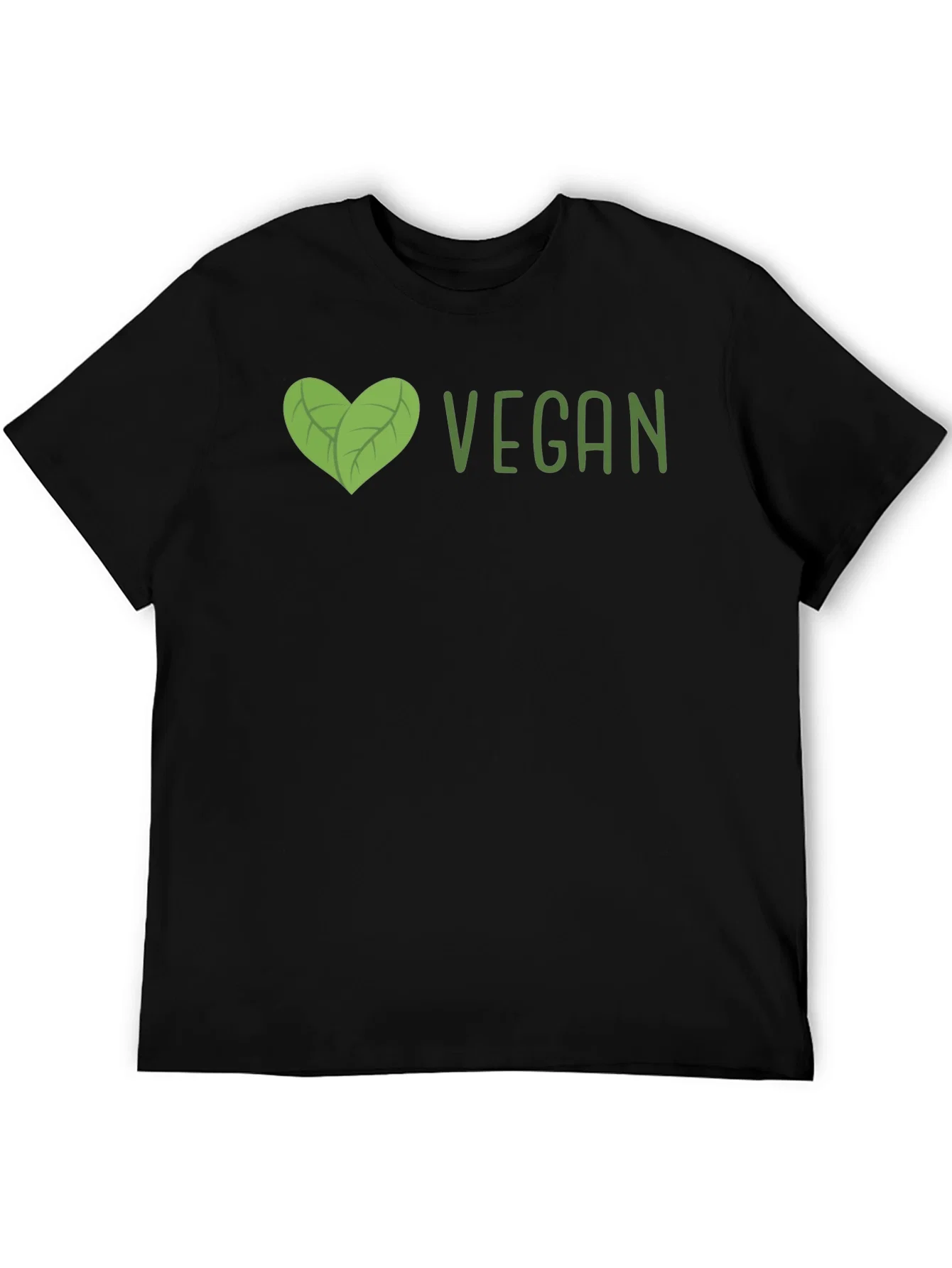 Rebbecca Vegan Heart Graphic T-Shirt - Unisex Black Tee