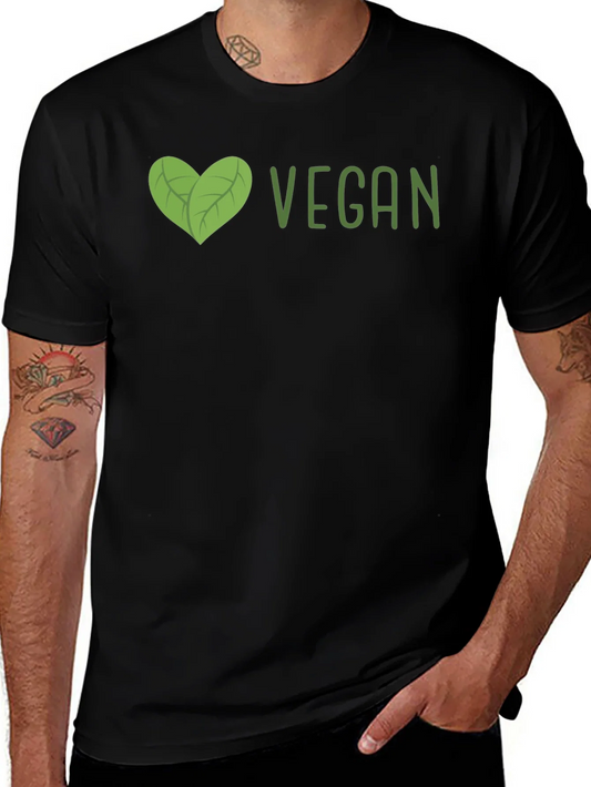 Rebbecca Vegan Heart Graphic T-Shirt - Unisex Black Tee
