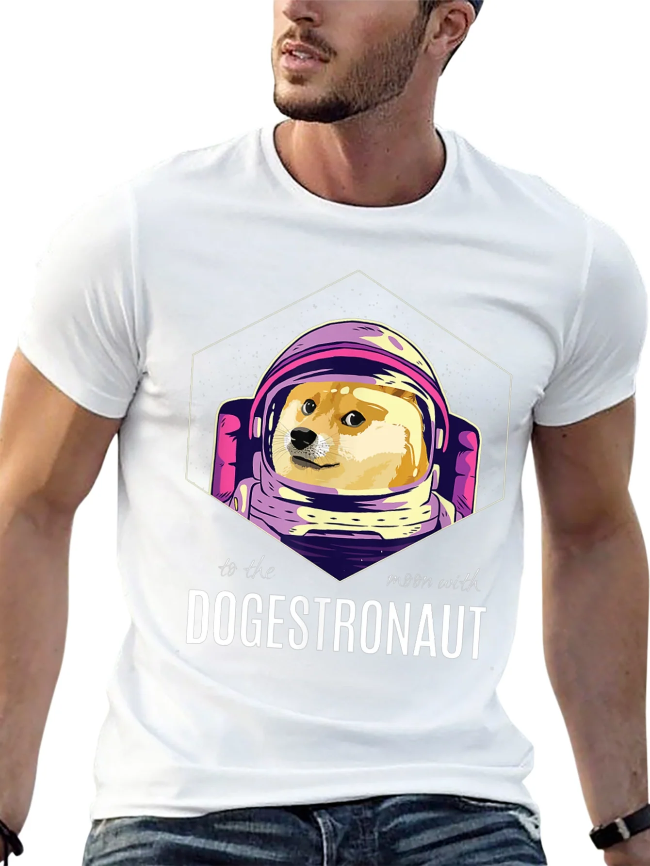 Camiseta Dogestronauta: ?A la Luna con Doge!