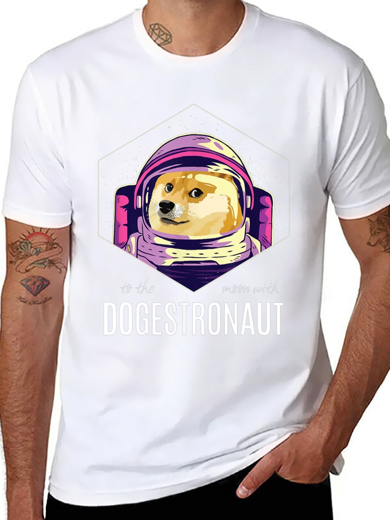 Camiseta Dogestronauta: ?A la Luna con Doge!