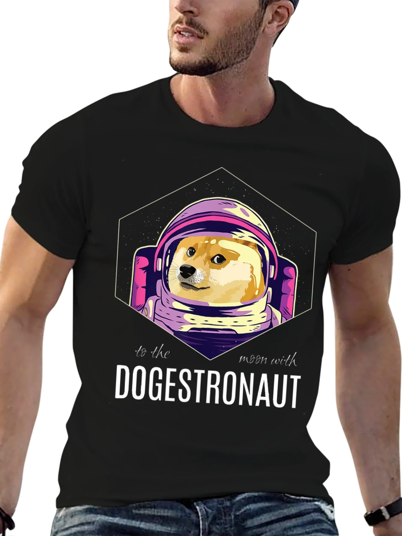 Camiseta Dogestronauta: ?A la Luna con Doge!
