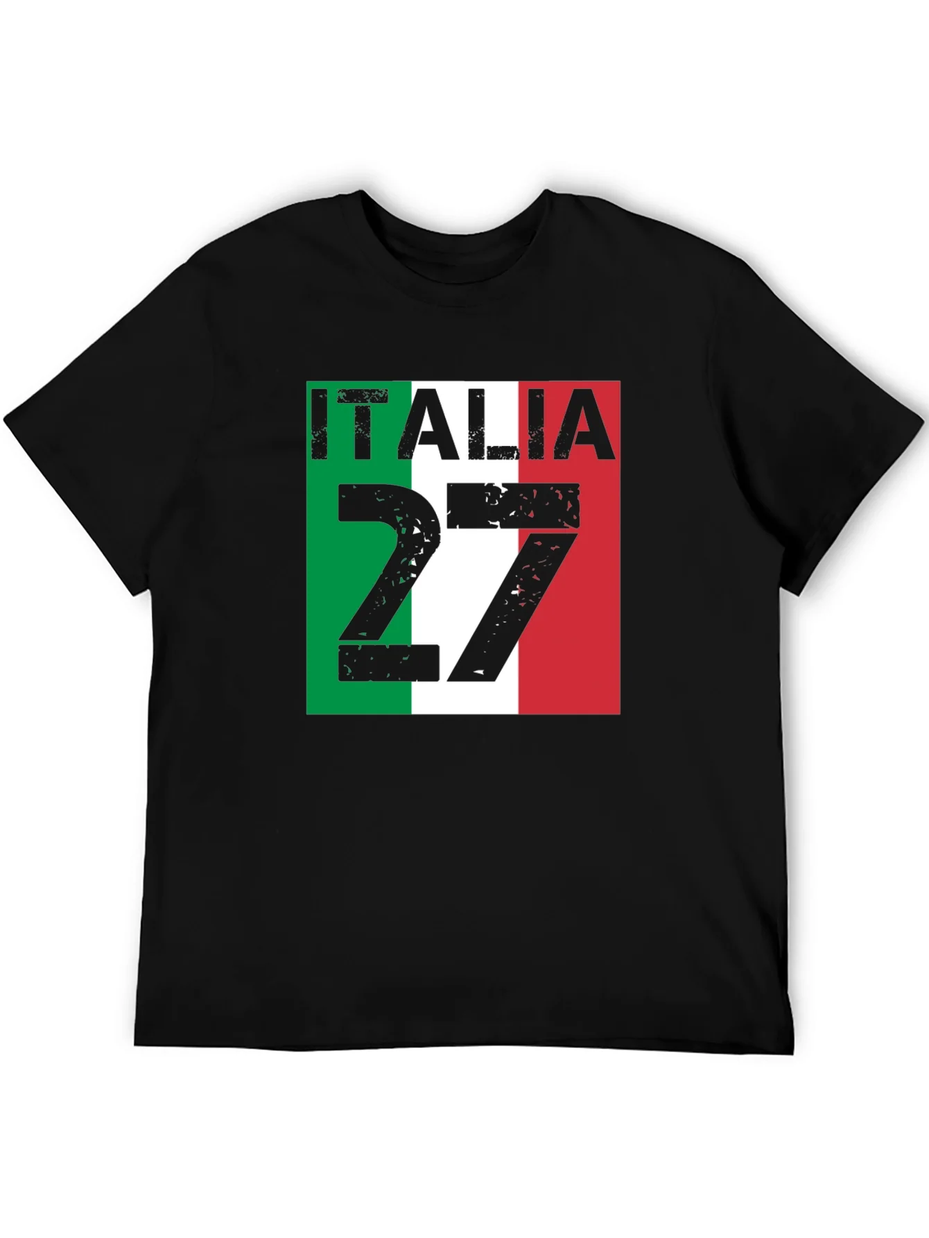 Rebbecca Italia 27 Black T-Shirt Italian Pride