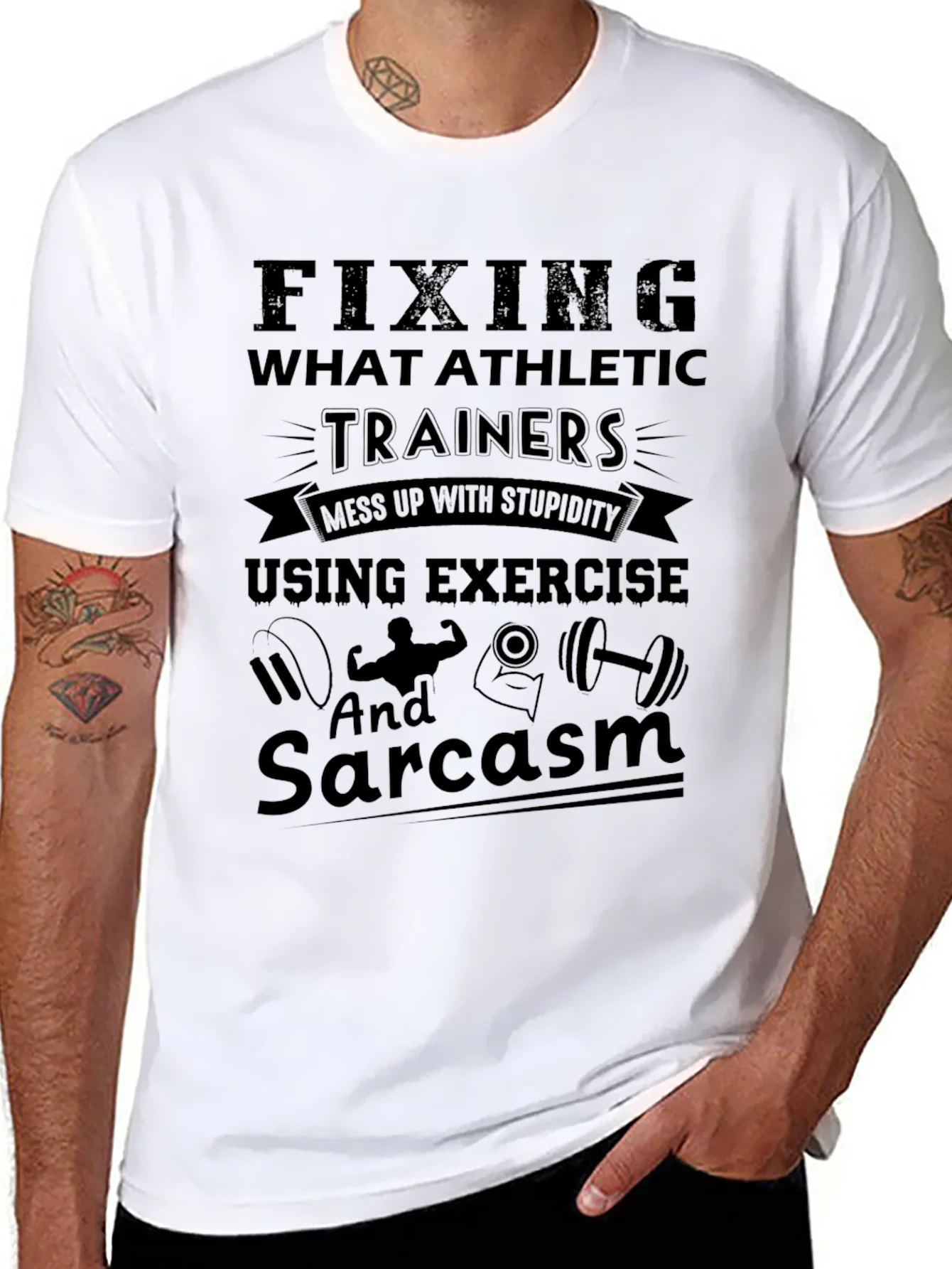 Camiseta Negra: Entrenador Atl¨¦tico con Sarcasmo