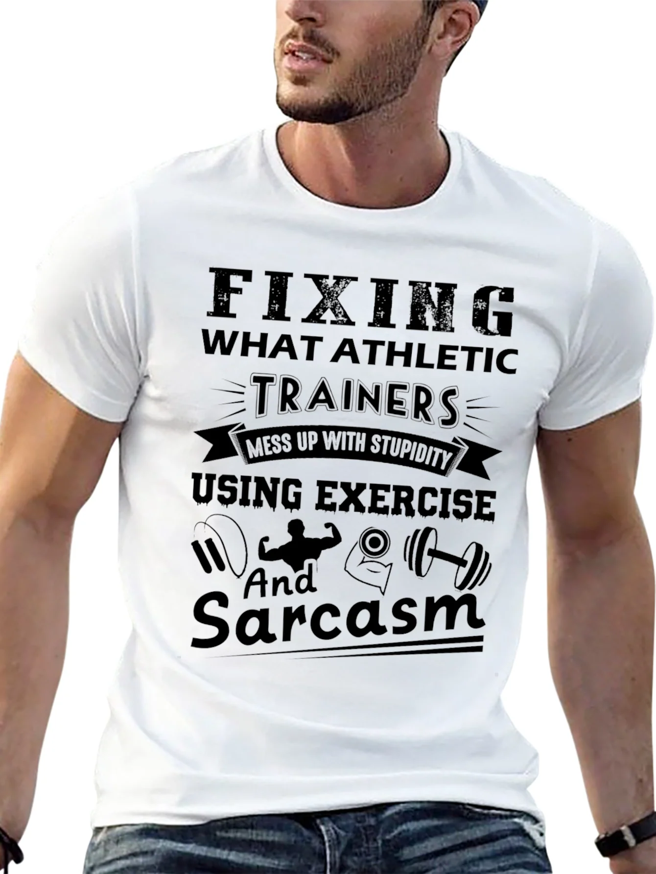 Camiseta Negra: Entrenador Atl¨¦tico con Sarcasmo