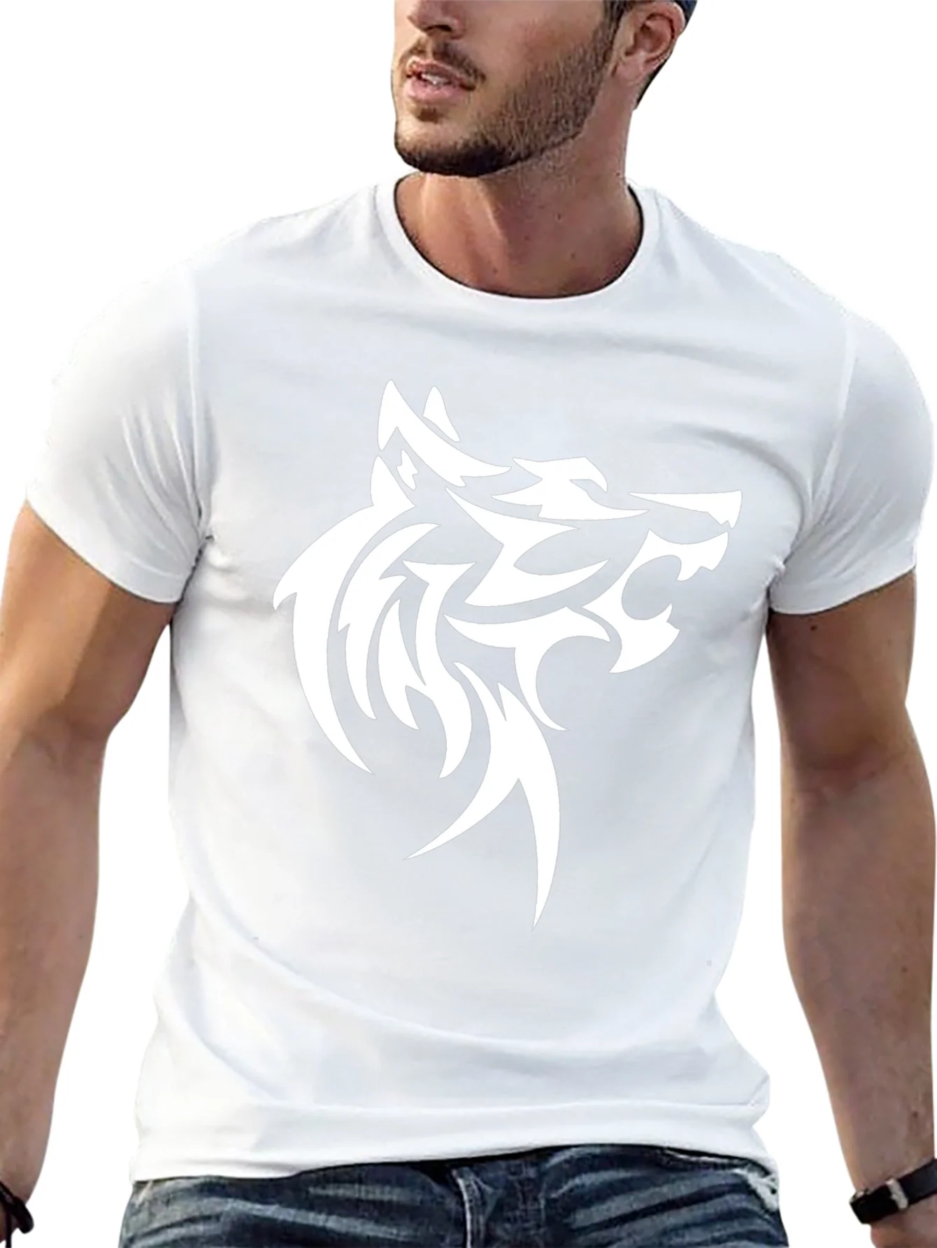 Rebbecca Wolf Graphic Tee - Bold Tribal Design