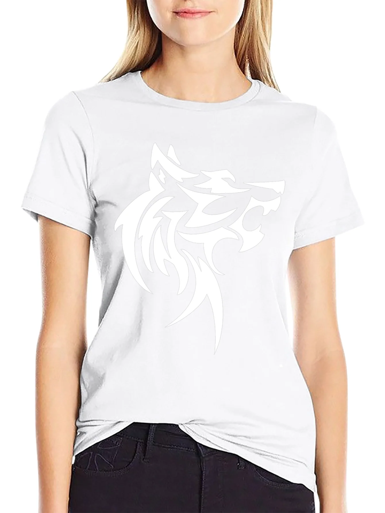 Rebbecca Wolf Graphic Tee - Bold Tribal Design