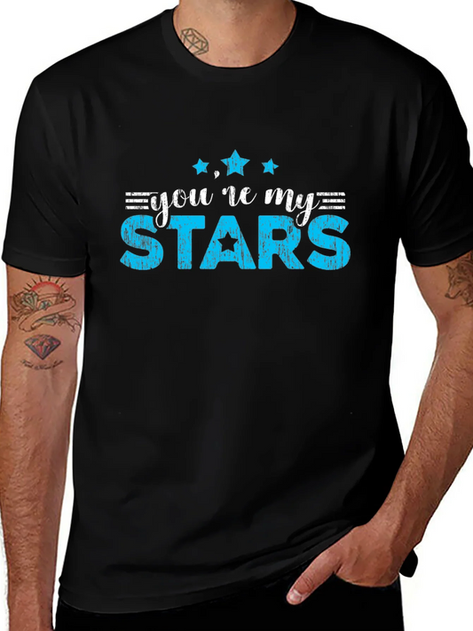 Rebbecca Youre My Stars T-Shirt - Graphic Print Crew Neck Tee