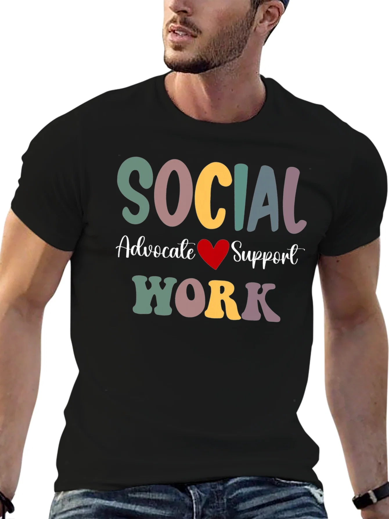 Rebbecca Social Work Advocate Support T-Shirt