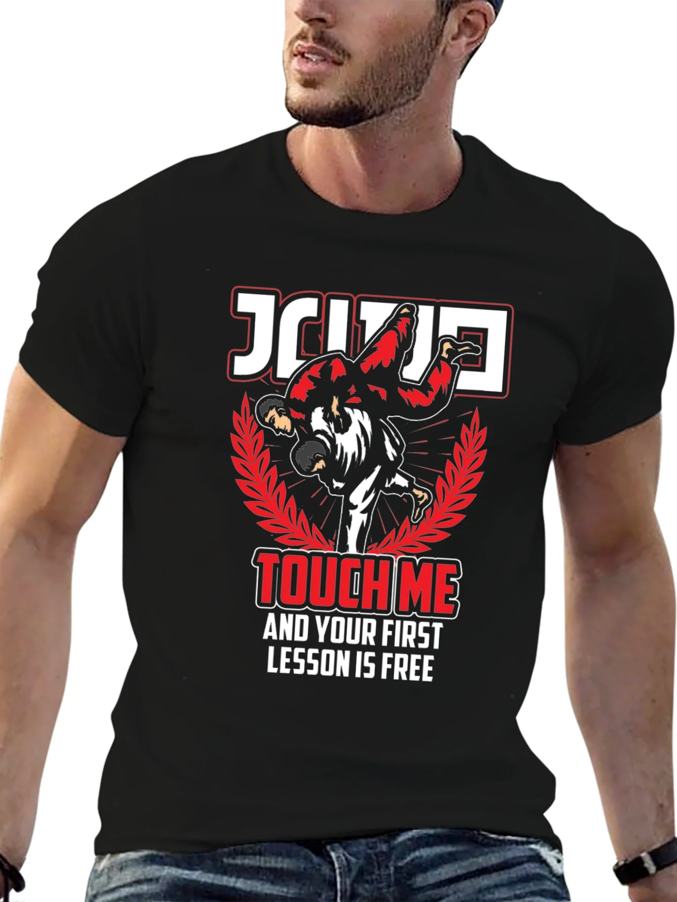 Rebbecca Jiu Jitsu Touch Me Funny Graphic T-Shirt