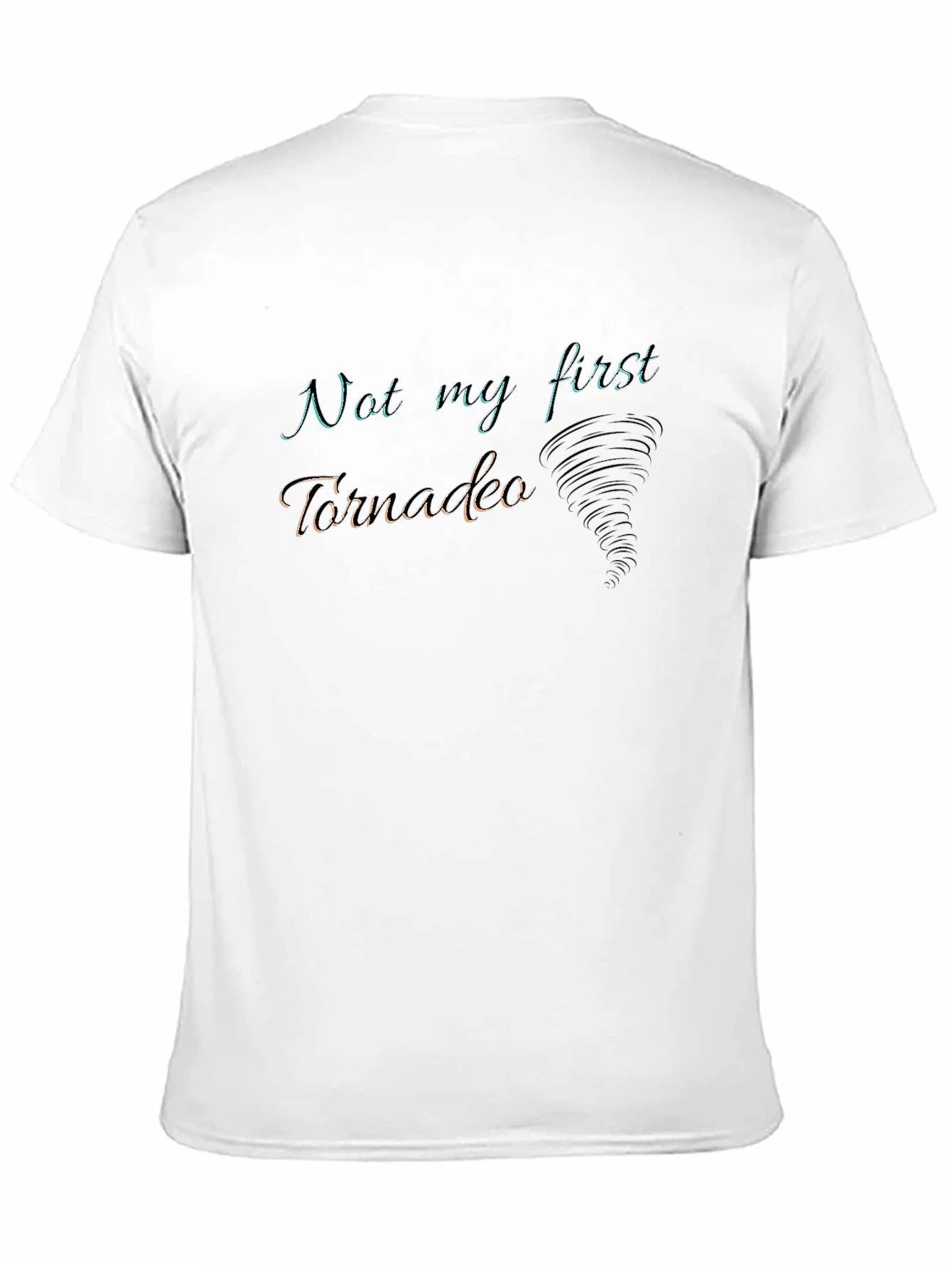 Rebbecca Not My First Tornado Black Graphic Tee