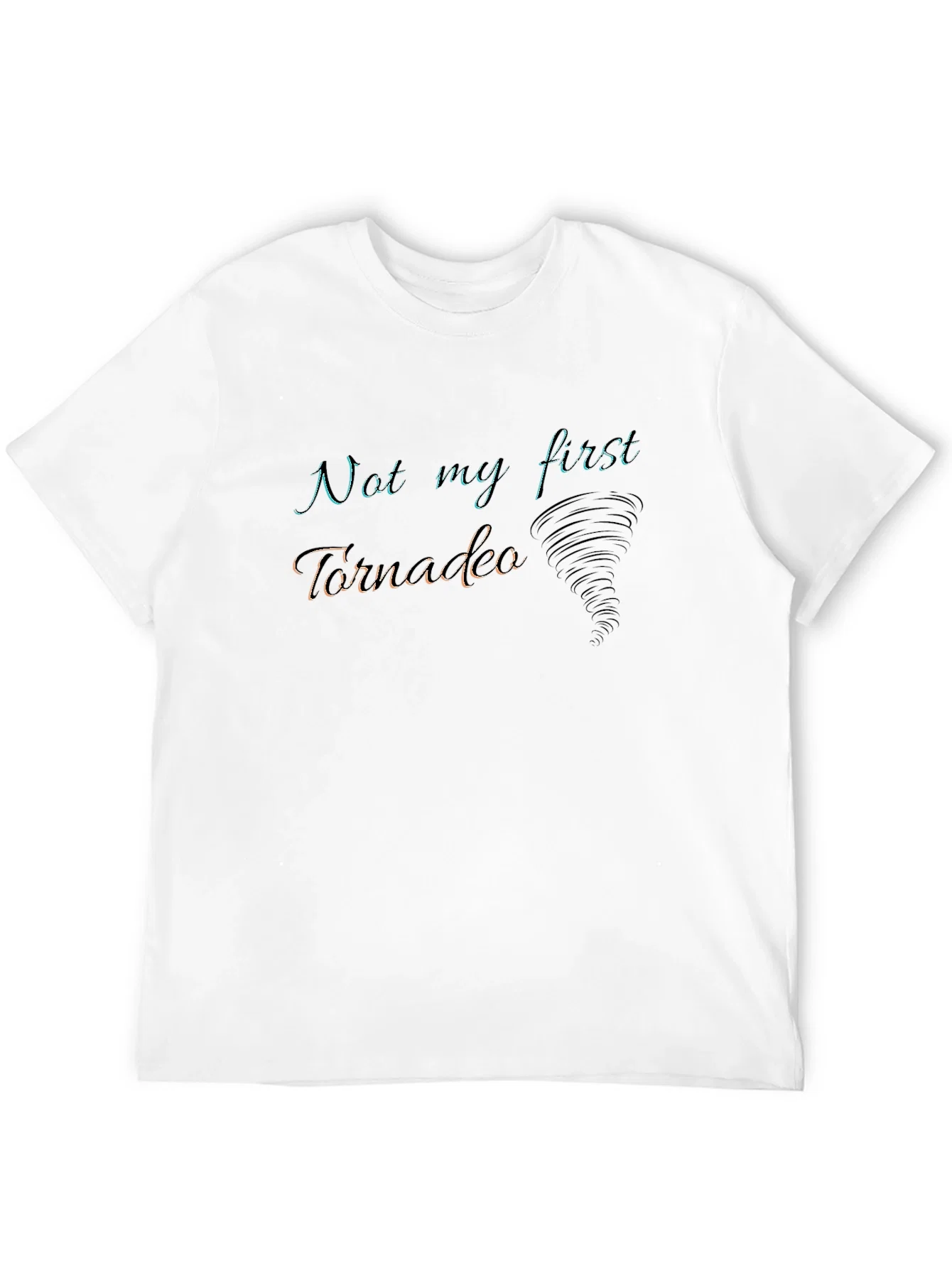 Rebbecca Not My First Tornado Black Graphic Tee