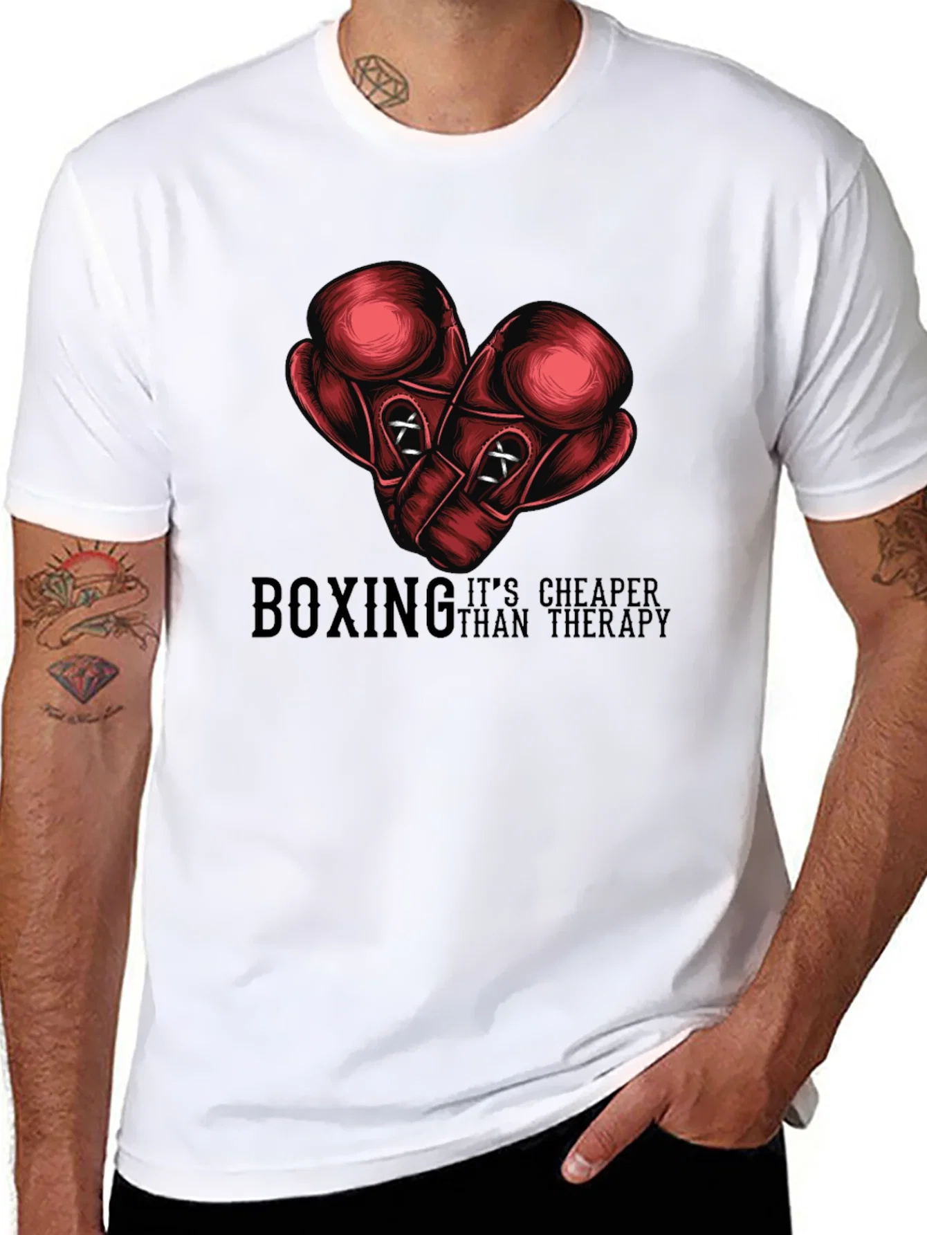 Rebbecca Boxing Cheaper Than Therapy Graphic Tee