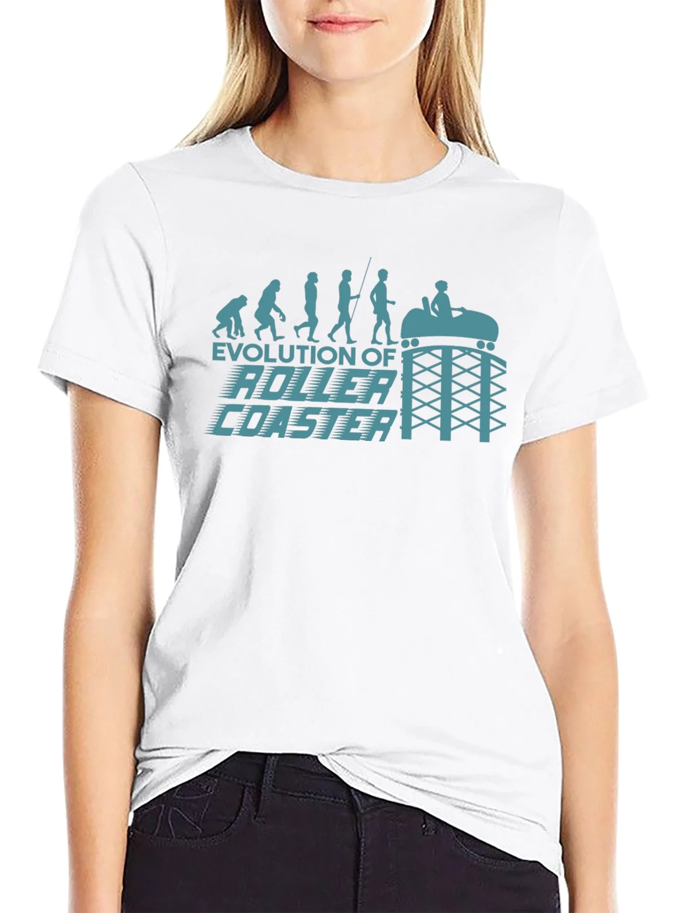 Camiseta Negra Evoluci¨®n Monta?a Rusa para Hombre