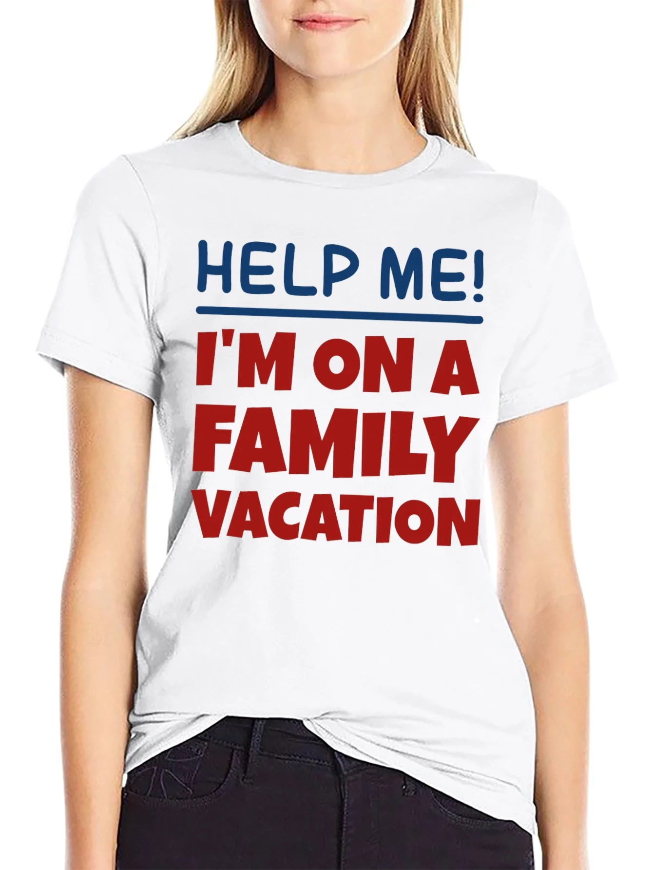 Rebbecca Help Me! Family Vacation Graphic T-Shirt