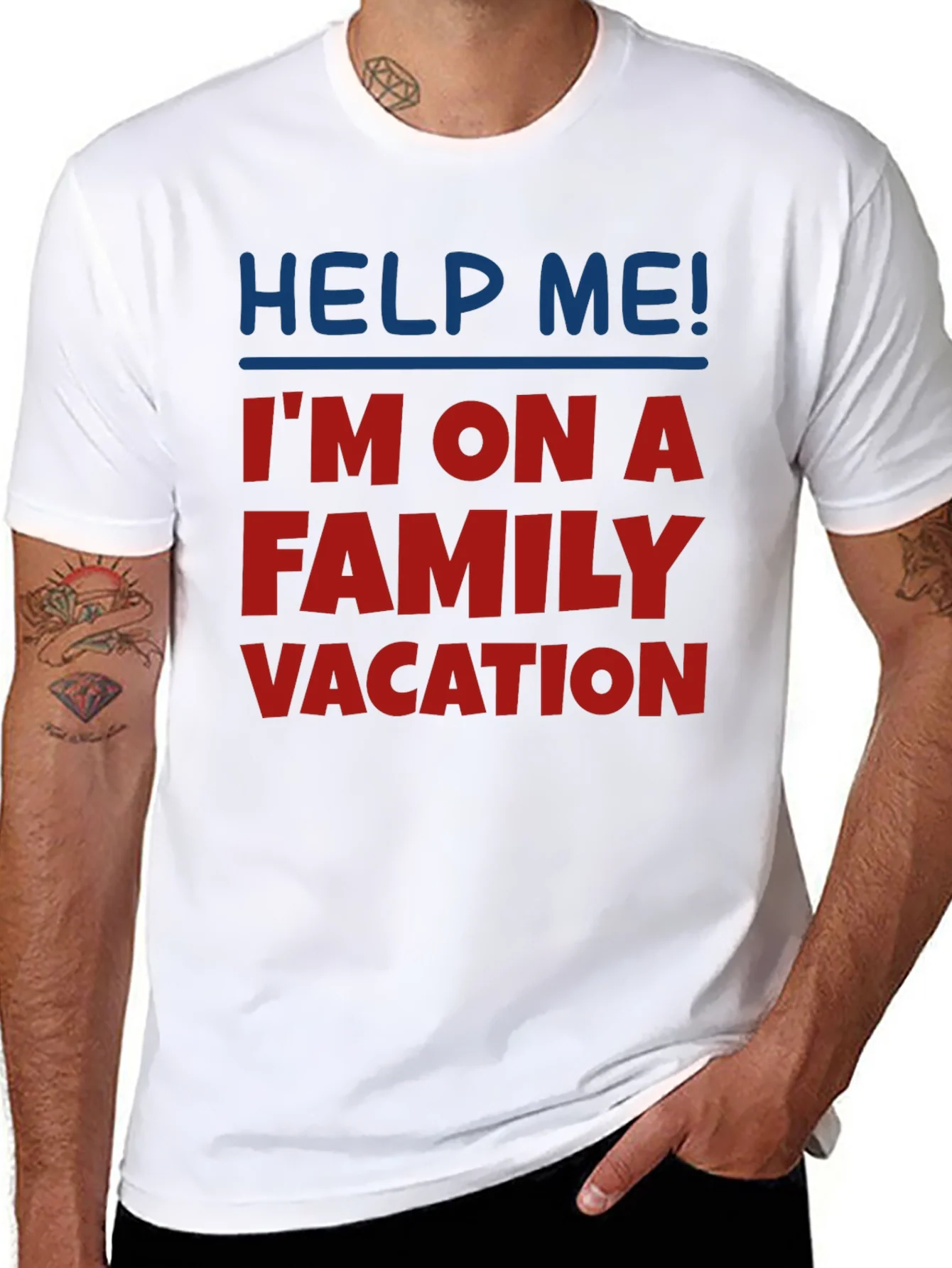 Rebbecca Help Me! Family Vacation Graphic T-Shirt