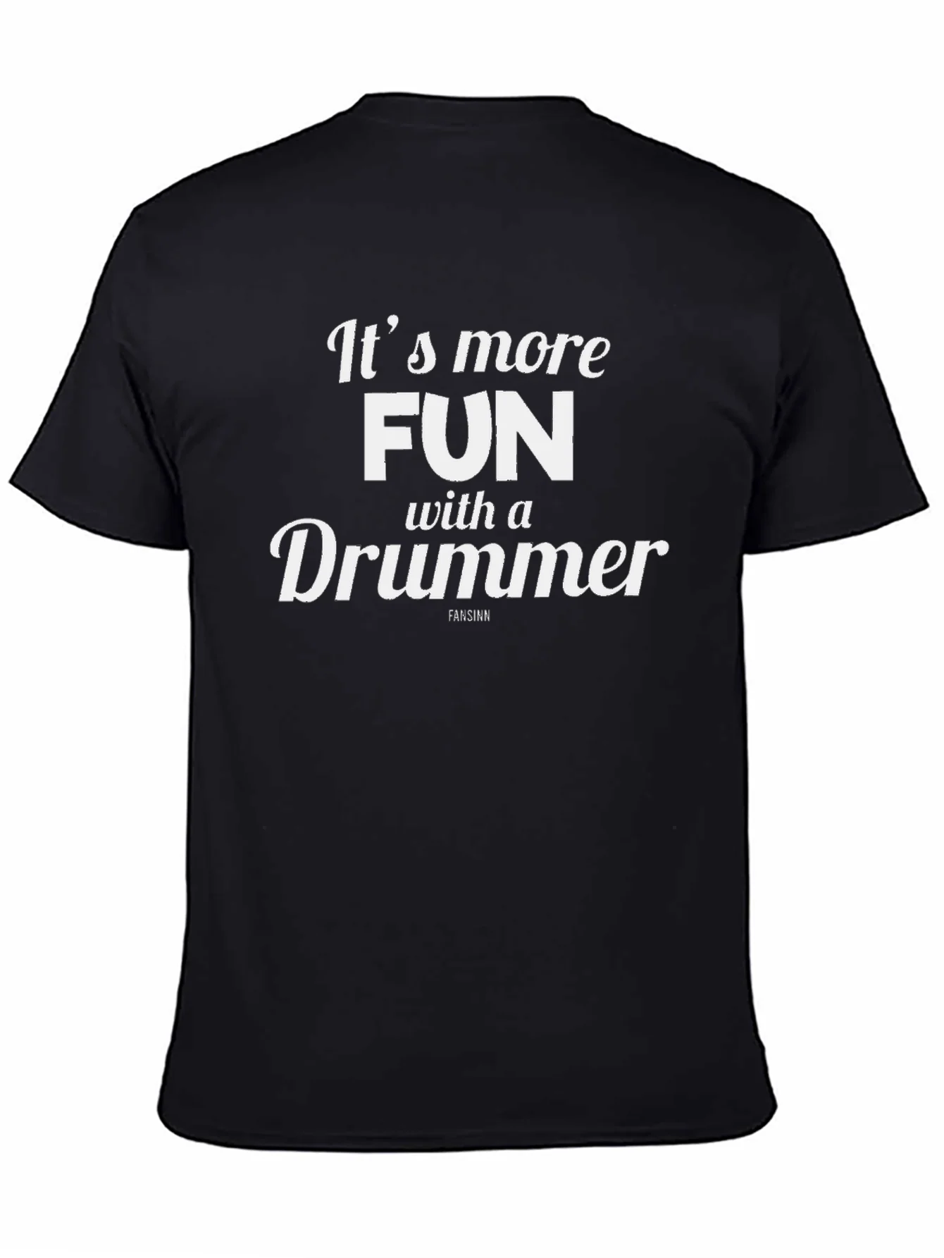 Camiseta Negra: ?M¨¢s Diversi¨®n con un Baterista!