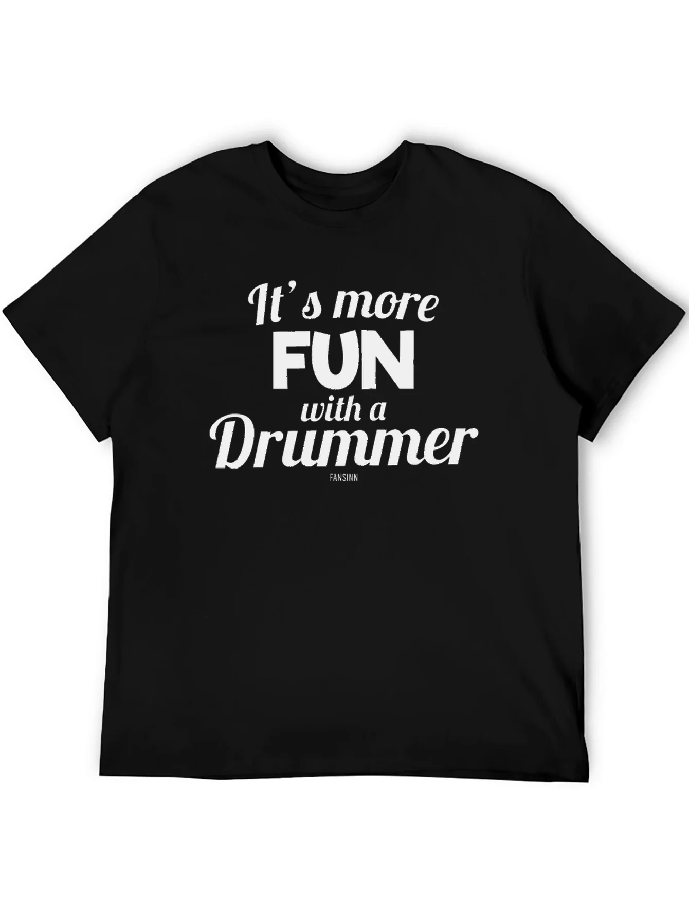 Camiseta Negra: ?M¨¢s Diversi¨®n con un Baterista!