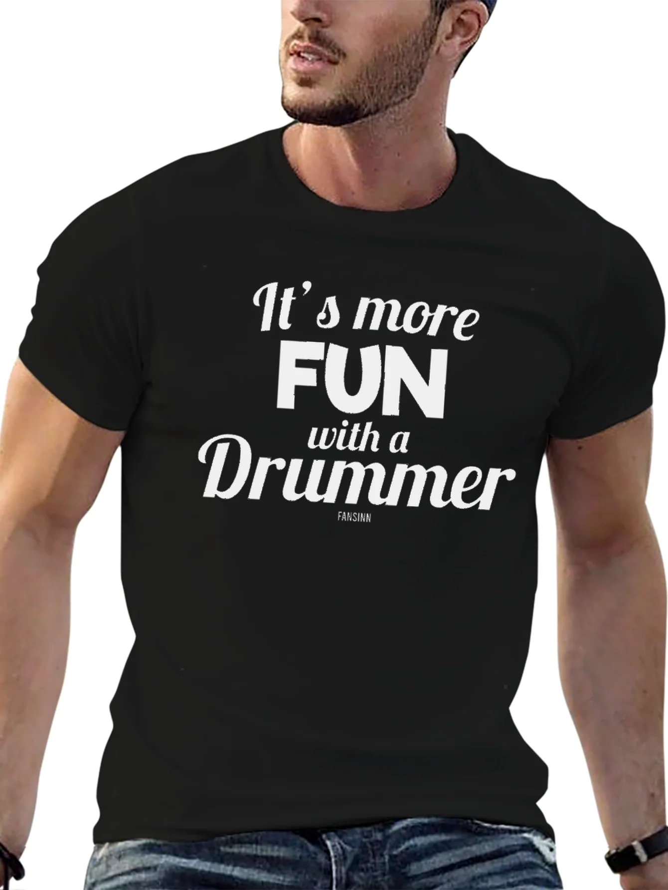Camiseta Negra: ?M¨¢s Diversi¨®n con un Baterista!