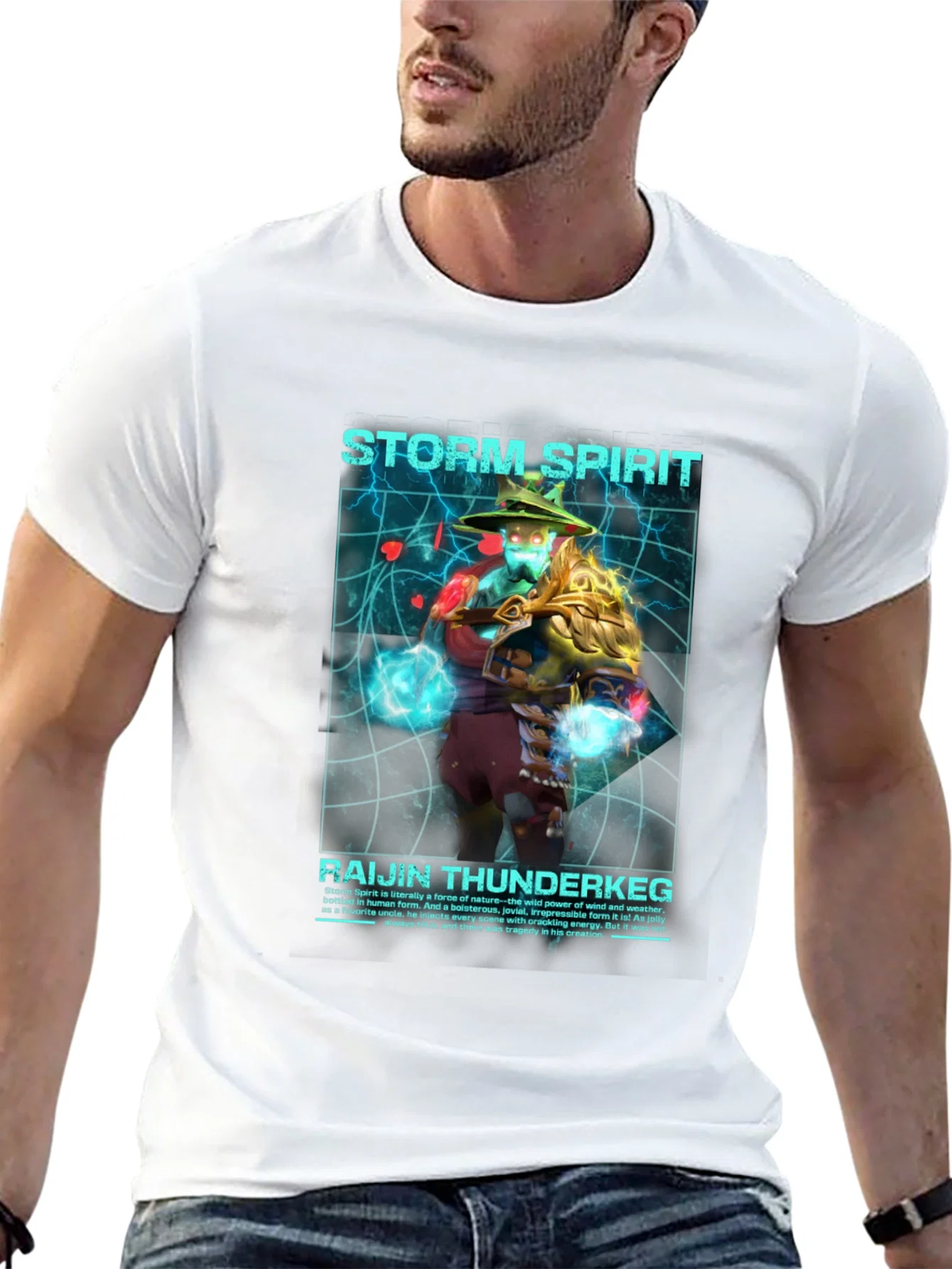 Rebbecca Storm Spirit Raijin Thunderkeg Graphic T-Shirt