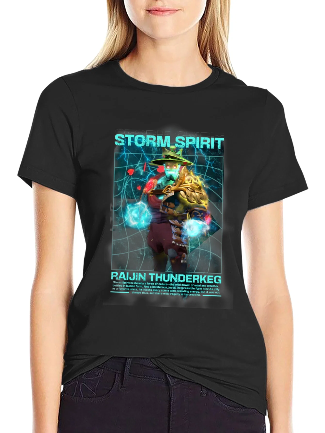 Rebbecca Storm Spirit Raijin Thunderkeg Graphic T-Shirt