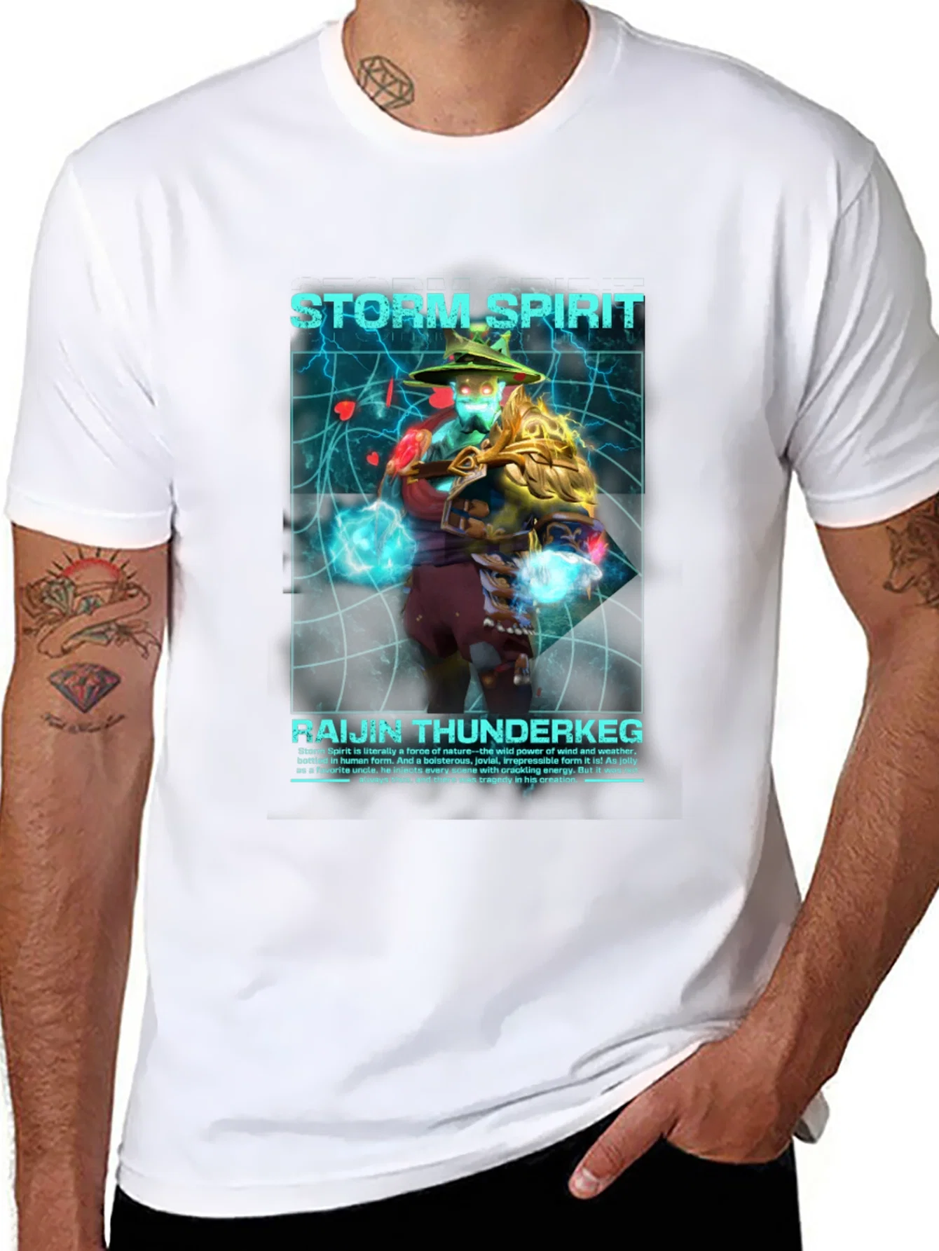 Rebbecca Storm Spirit Raijin Thunderkeg Graphic T-Shirt