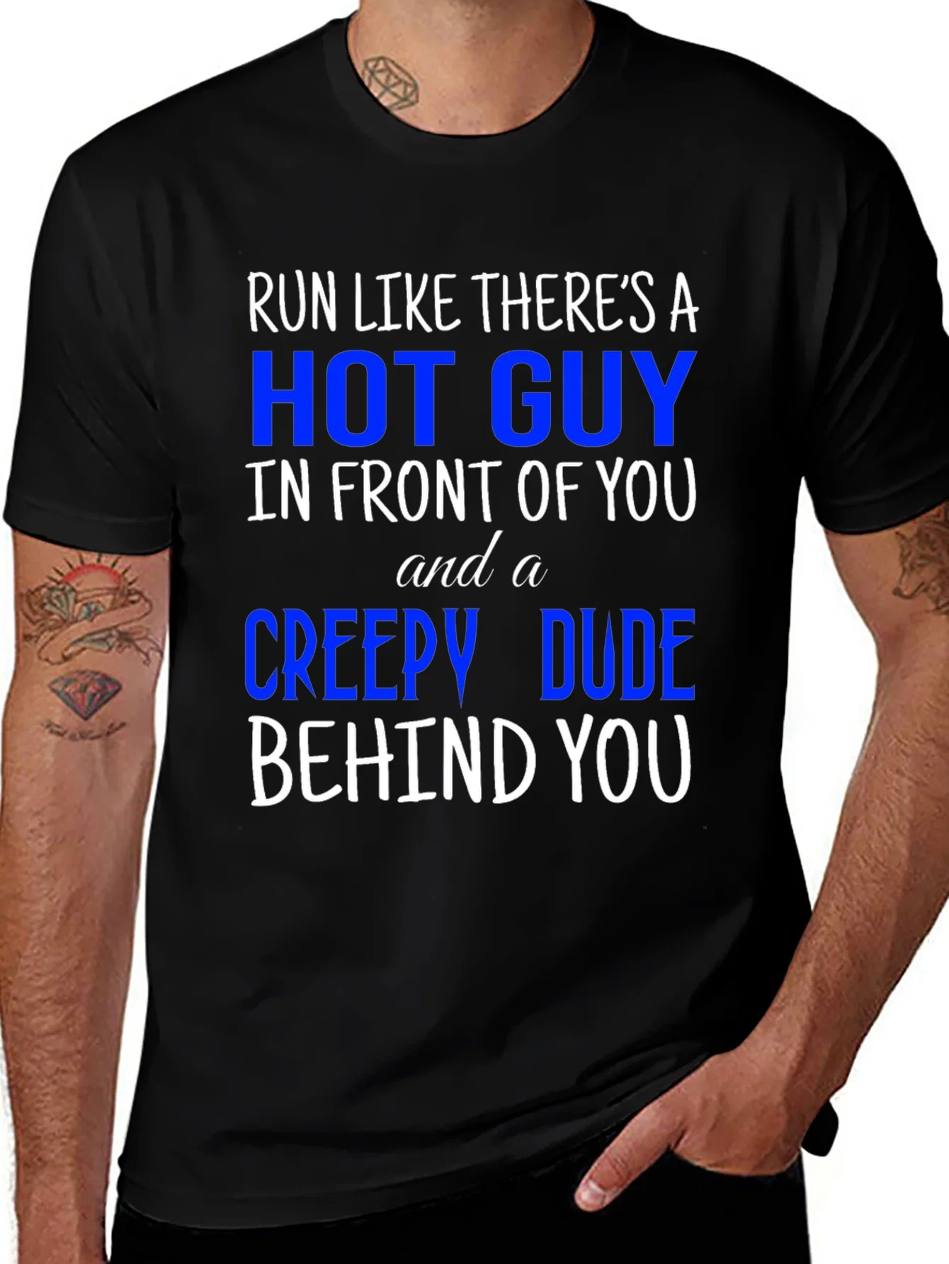 Rebbecca Run Like Theres A Hot Guy T-Shirt