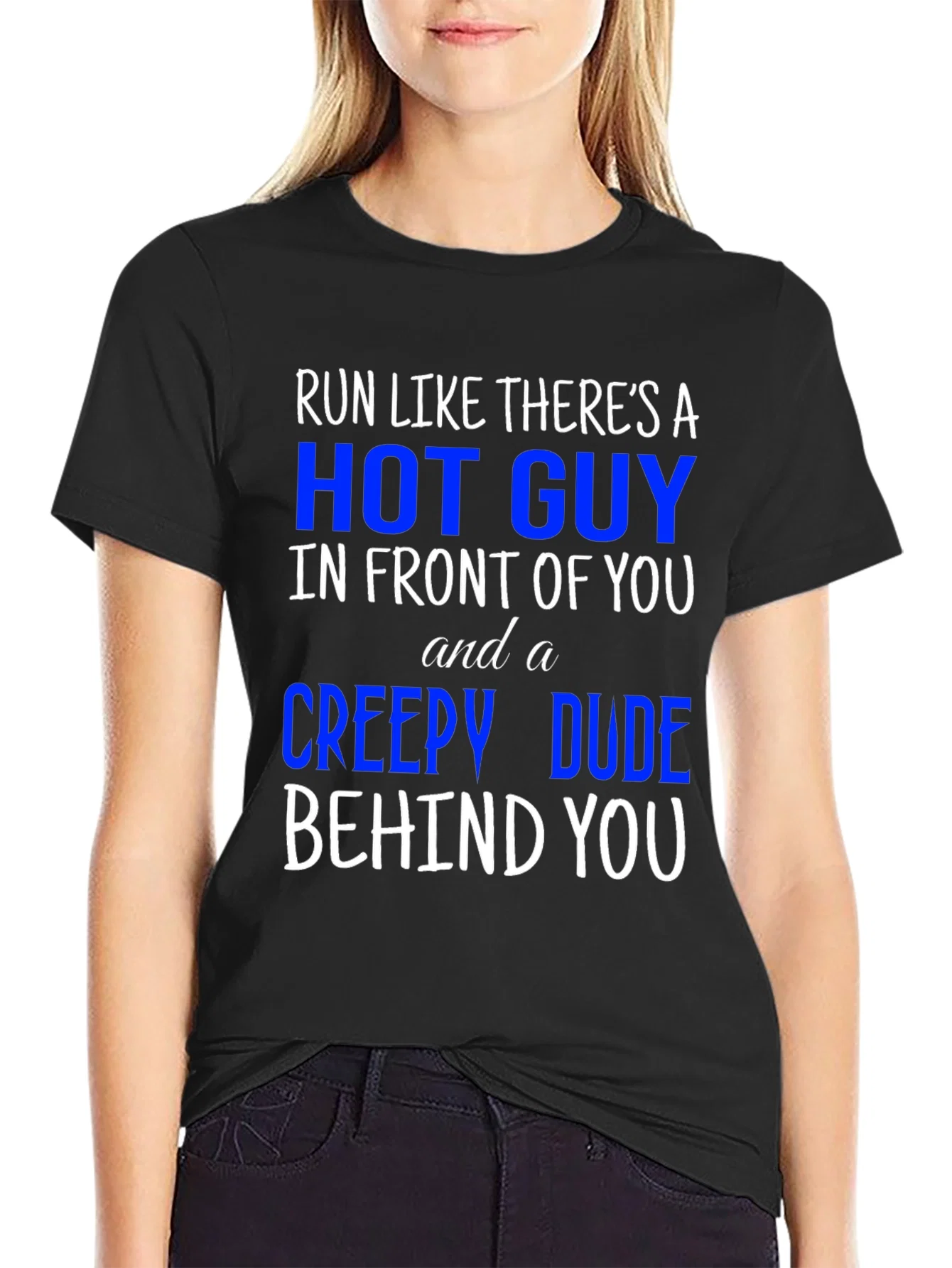 Rebbecca Run Like Theres A Hot Guy T-Shirt