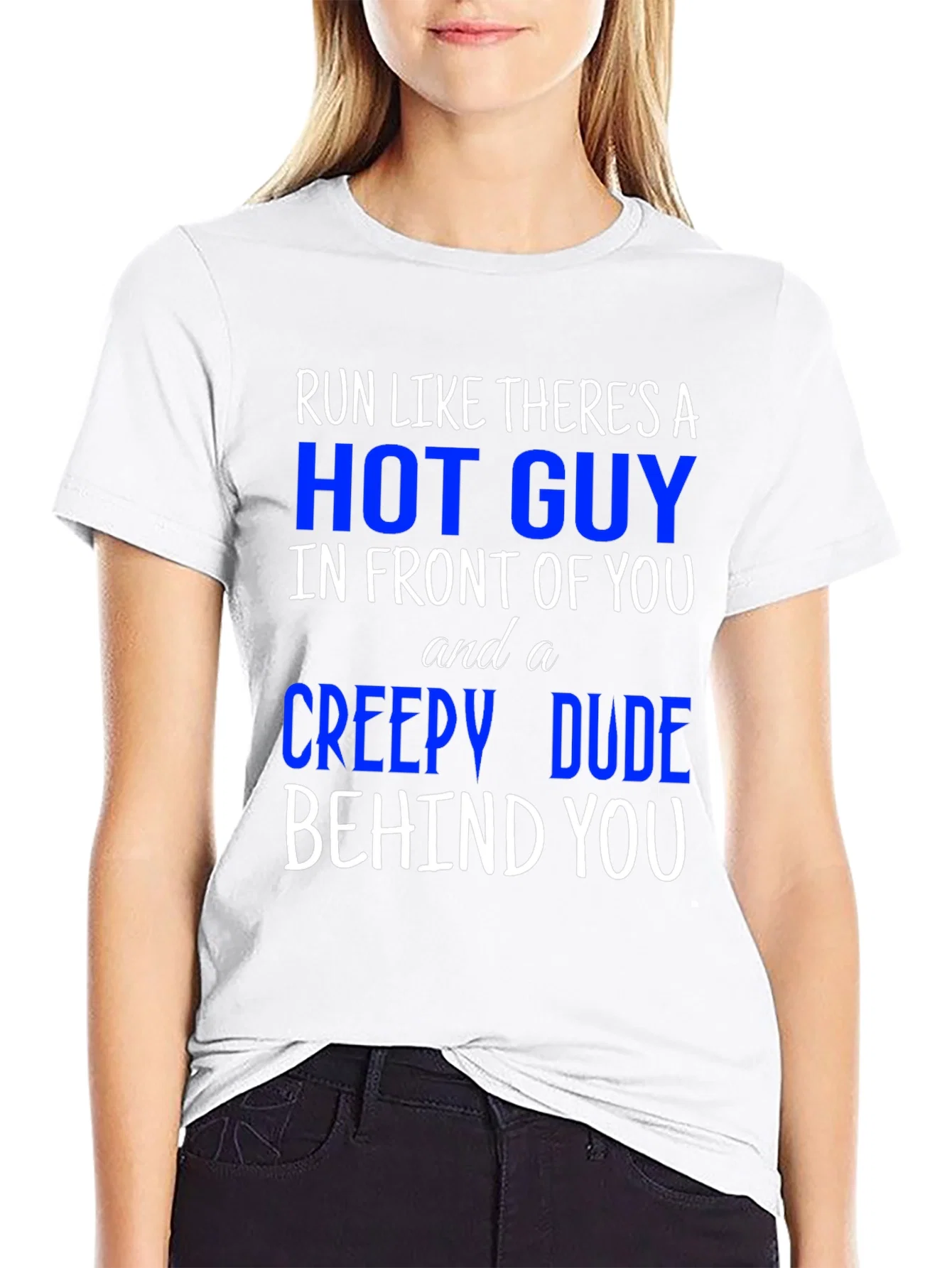 Rebbecca Run Like Theres A Hot Guy T-Shirt