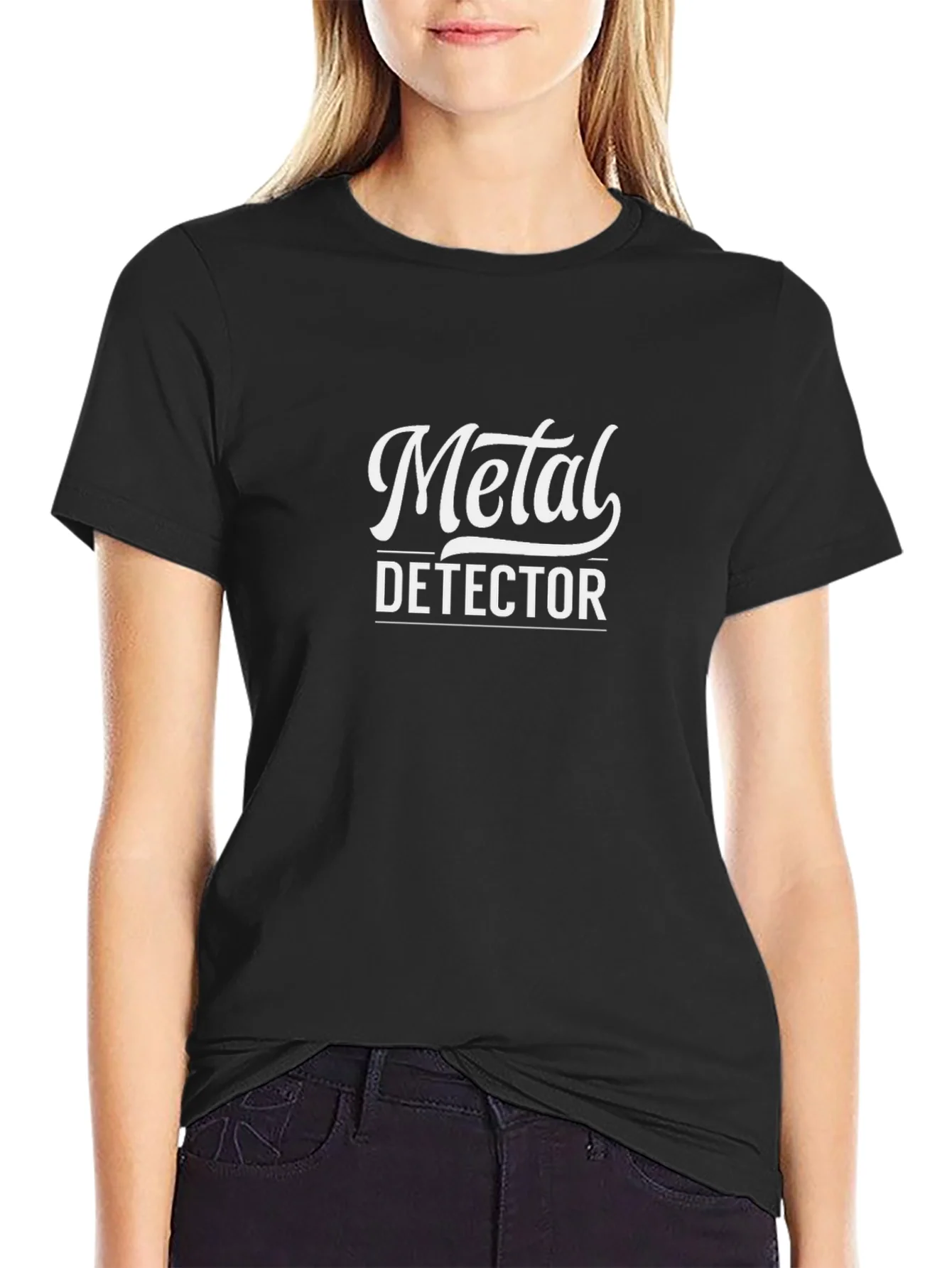 Rebbecca Metal Detector Black Graphic Tee