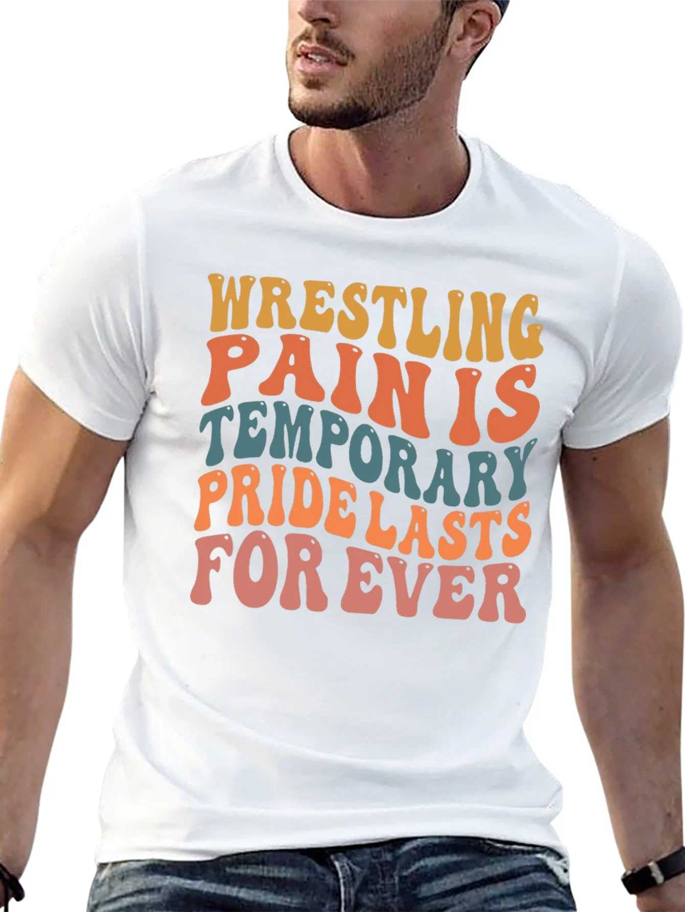 Rebbecca Wrestling Pain is Temporary Graphic Tee