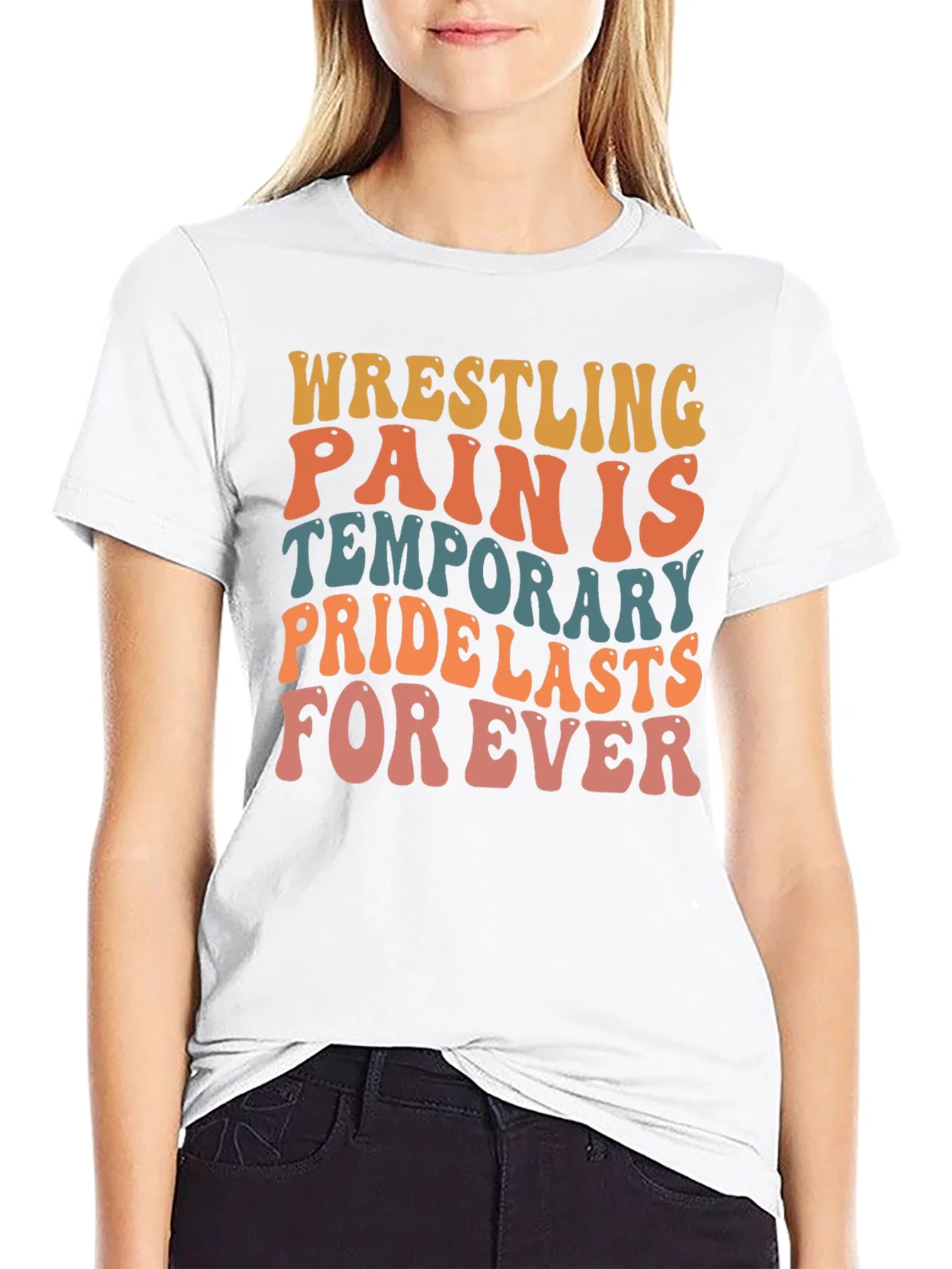 Rebbecca Wrestling Pain is Temporary Graphic Tee