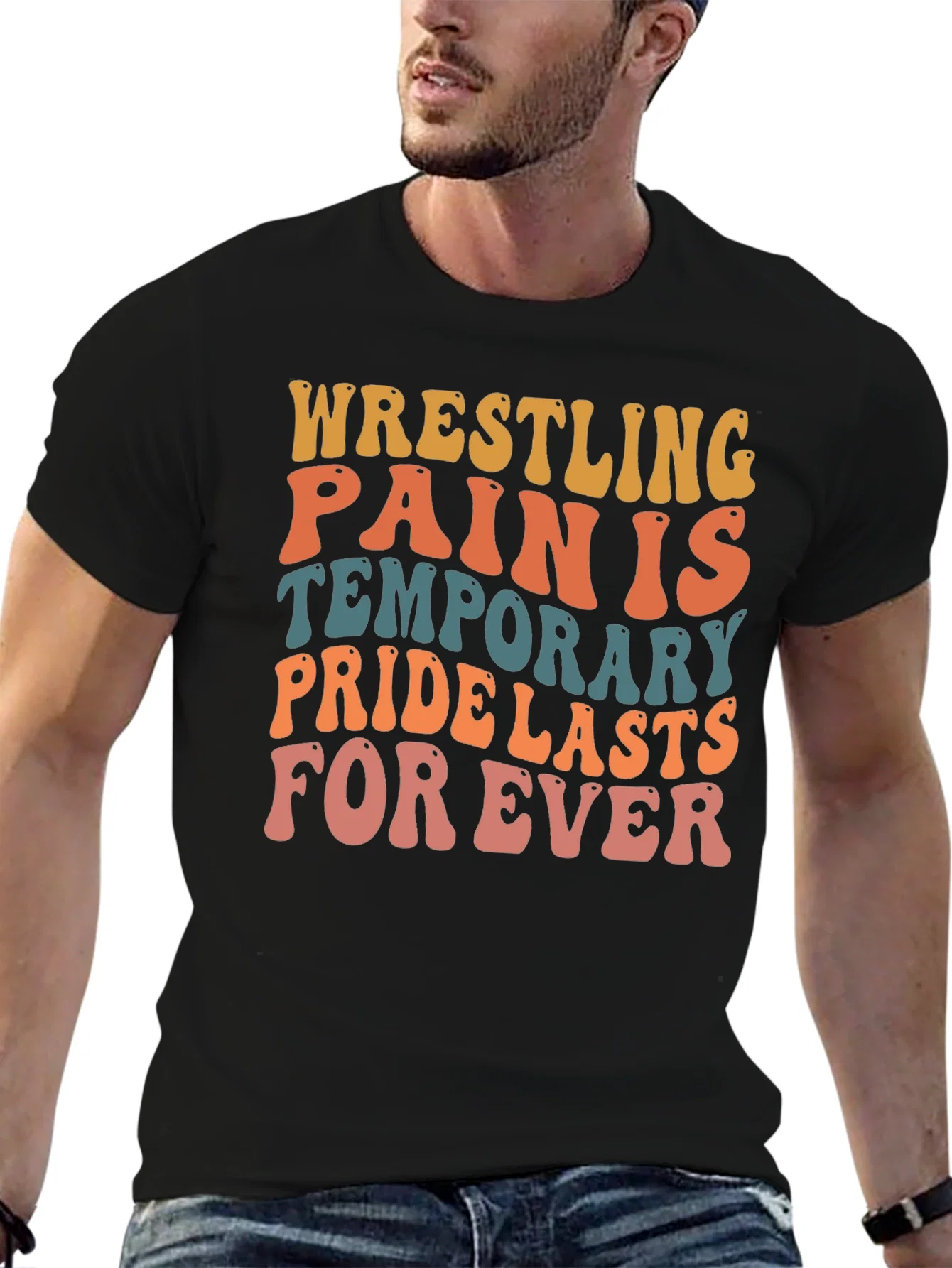 Rebbecca Wrestling Pain is Temporary Graphic Tee