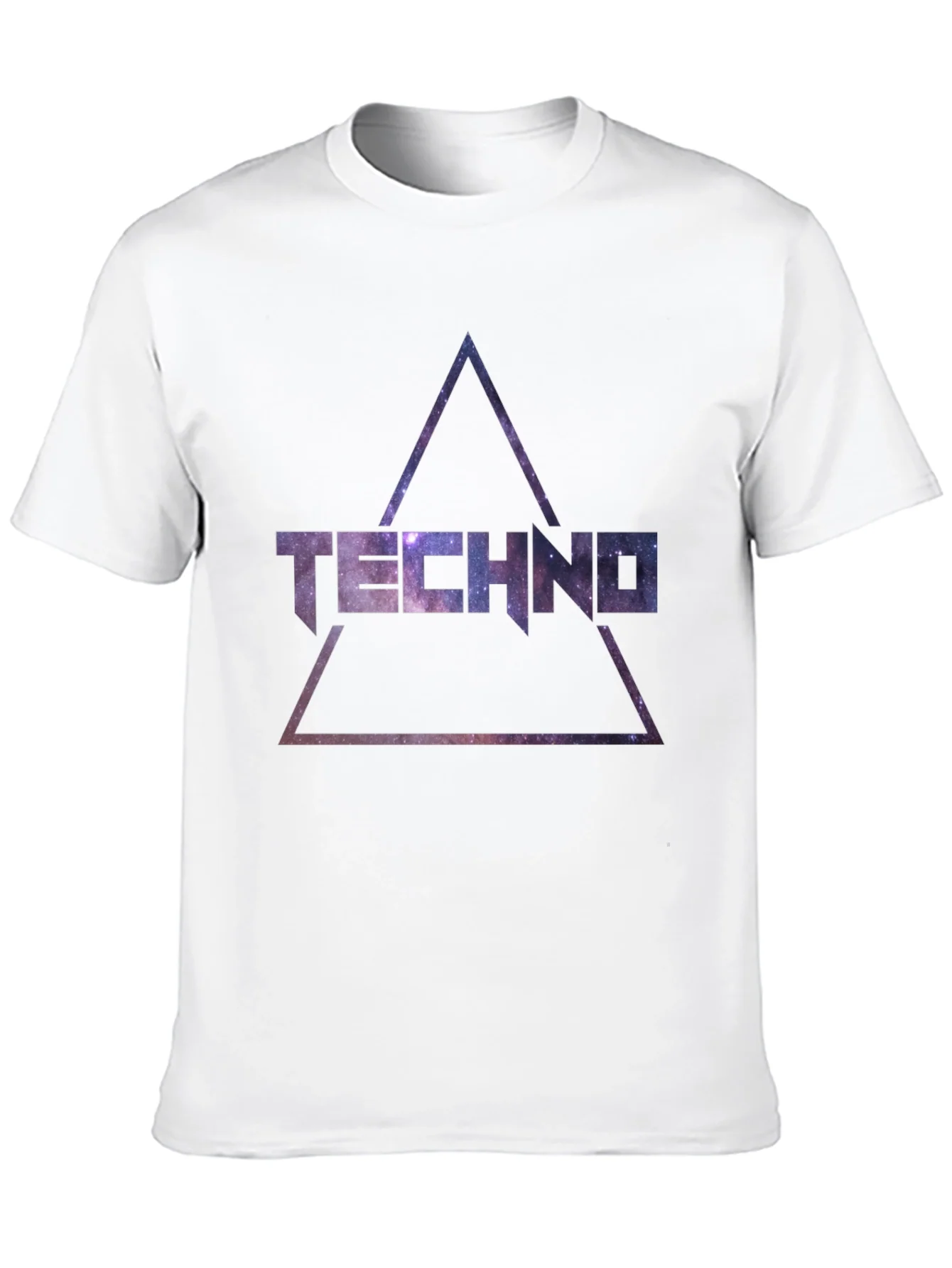 Rebbecca Techno Galaxy T-Shirt - Cosmic Triangle Design