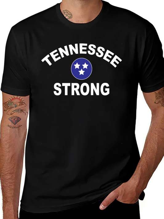 Camiseta Tennessee Strong Negra para Hombre