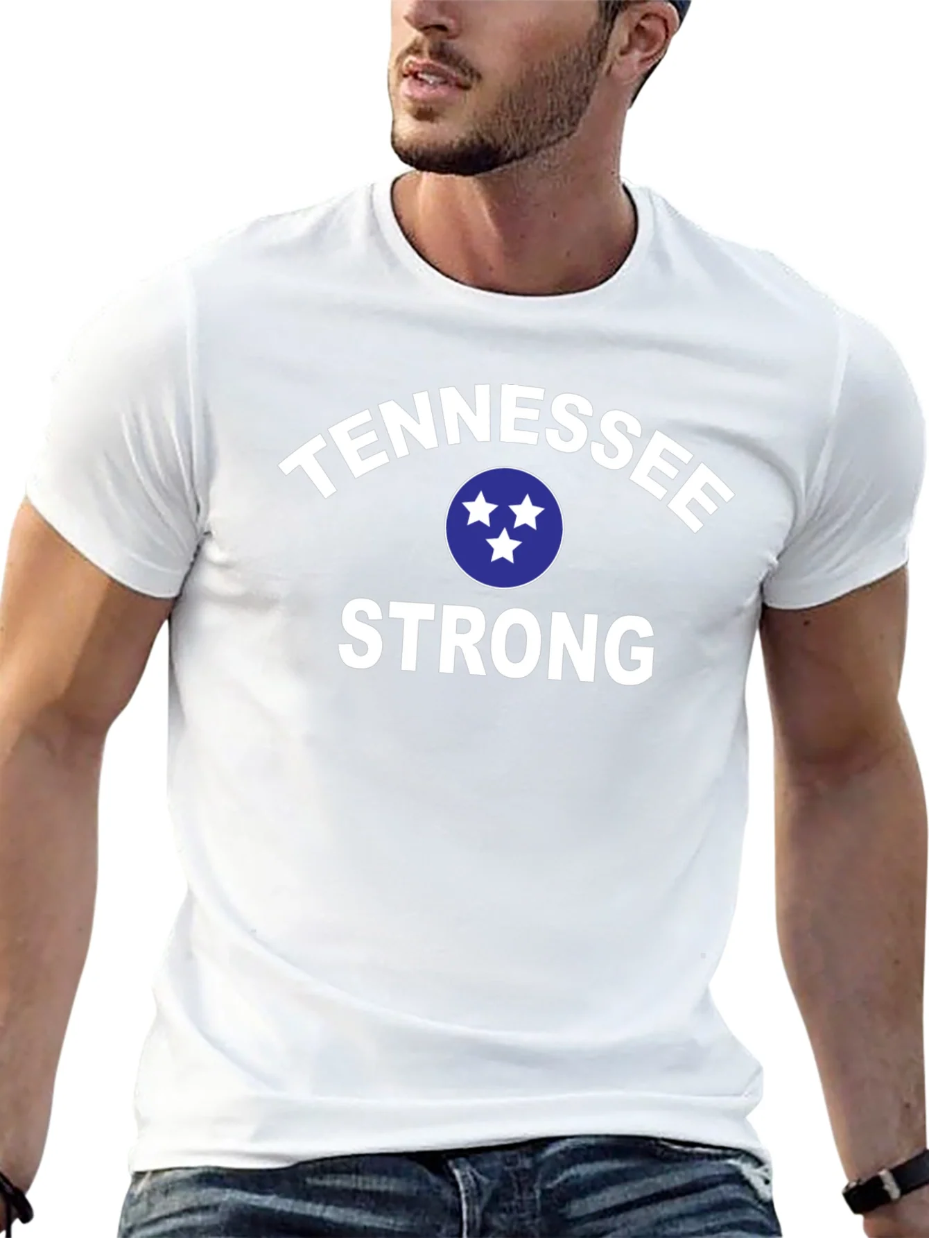 Camiseta Tennessee Strong Negra para Hombre